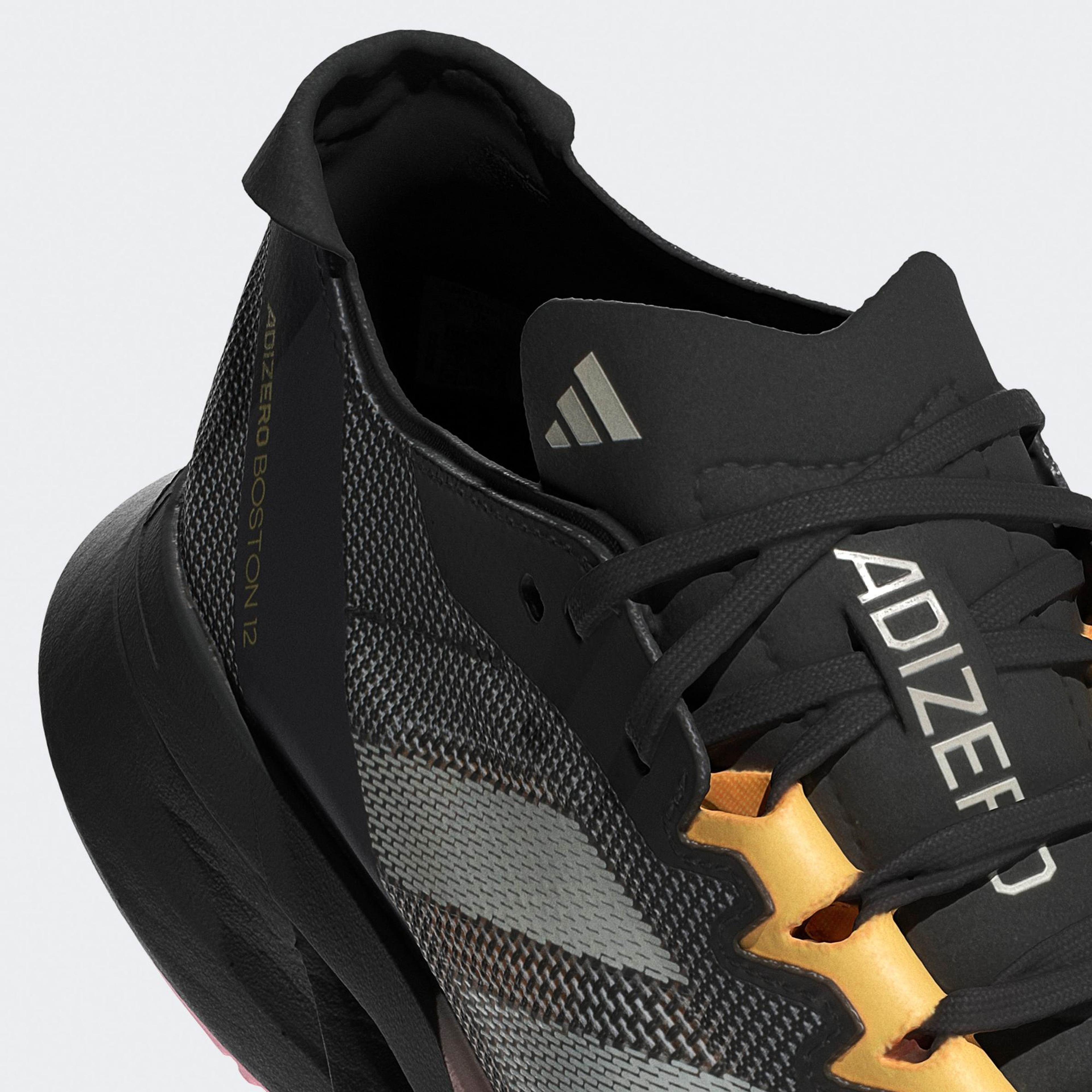 adidas Adizero Boston 12 Kadın Siyah Koşu Ayakkabısı