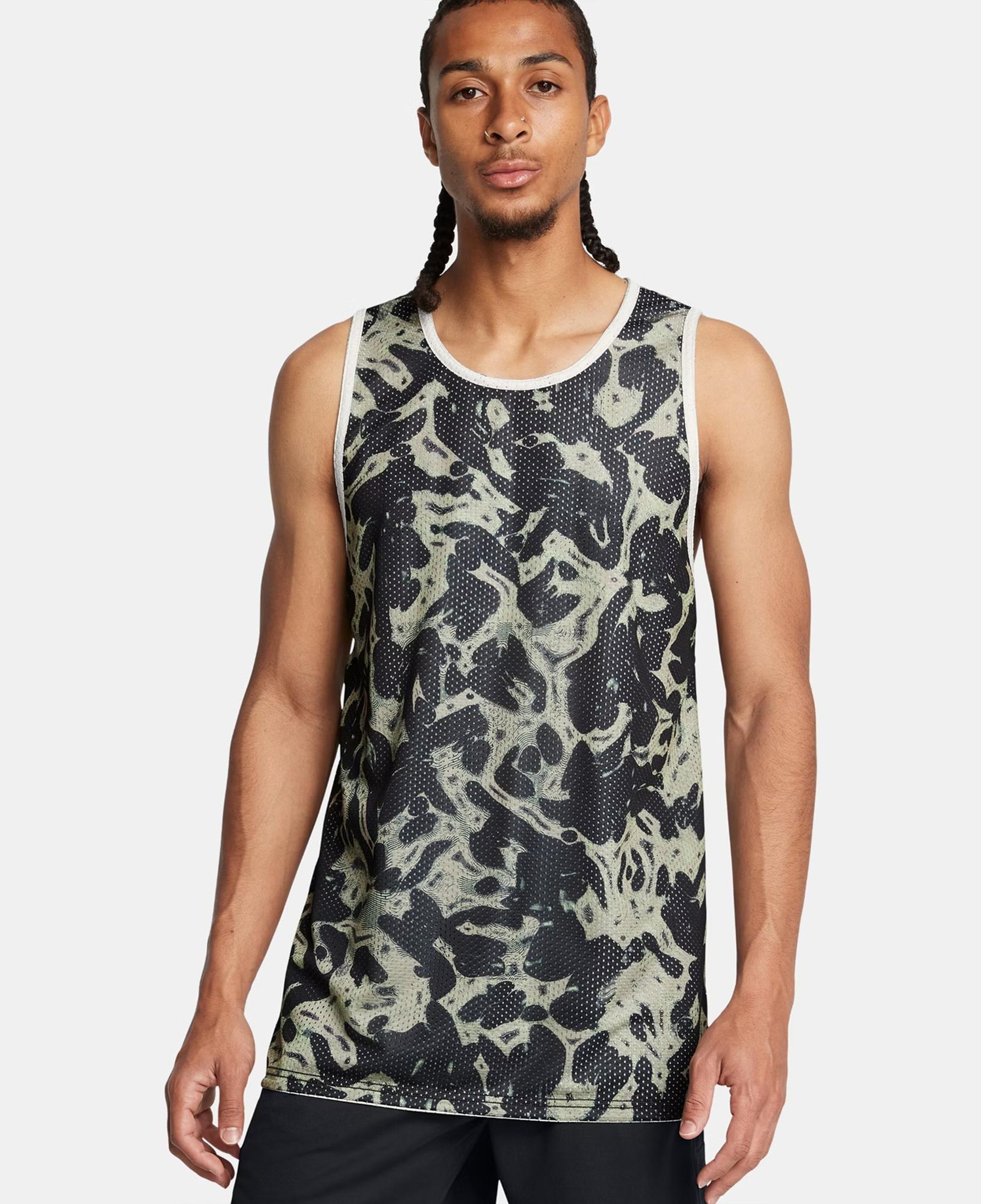 Under Armour Zone Çit Taraflı Erkek Beyaz Antrenman Atlet