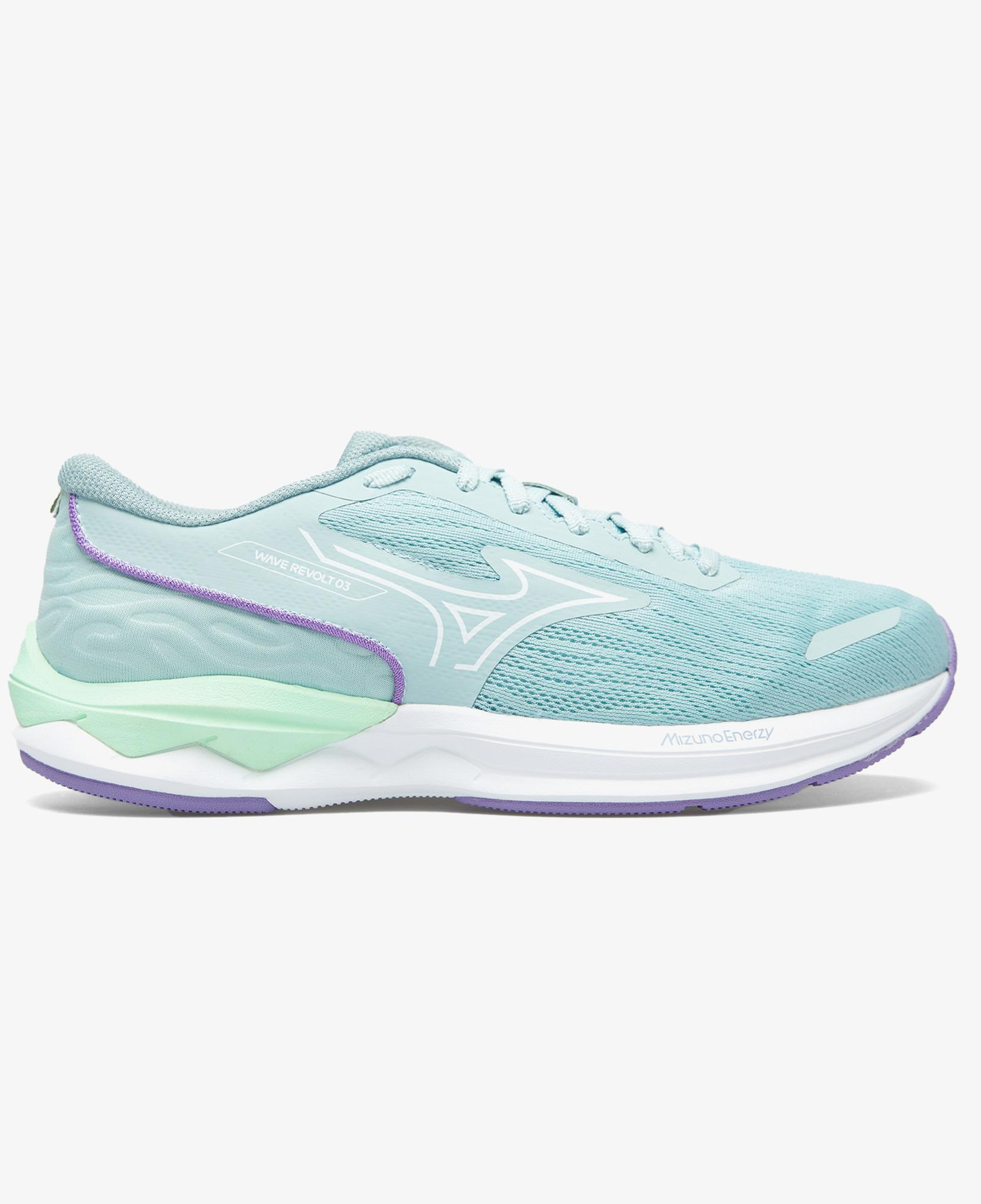 Mizuno Wave Revolt 3 Kadın Gri Koşu Ayakkabısı