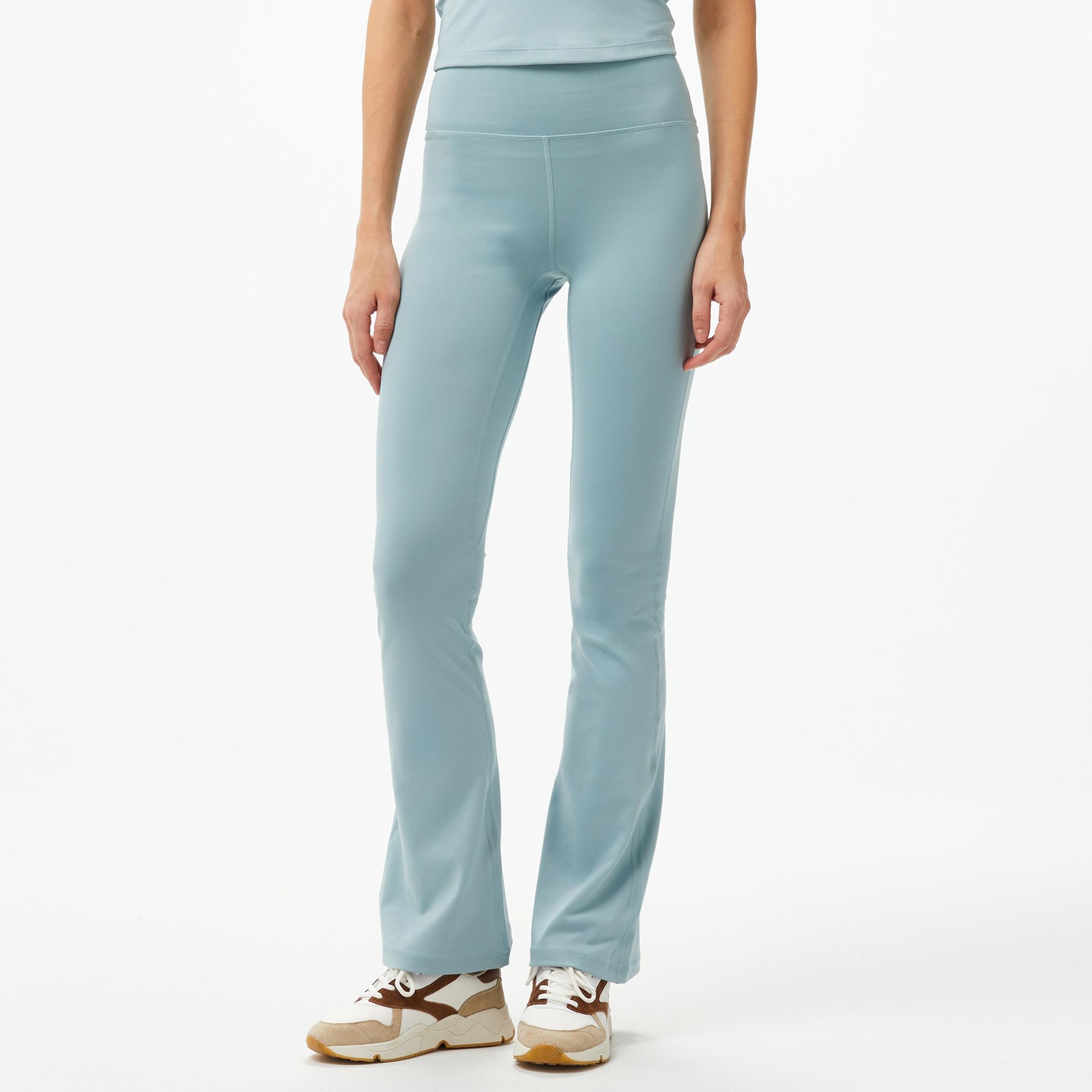 Guess Marika Mini Flare Le Poly Peach Microfiber 260 Kadın Mavi Tayt