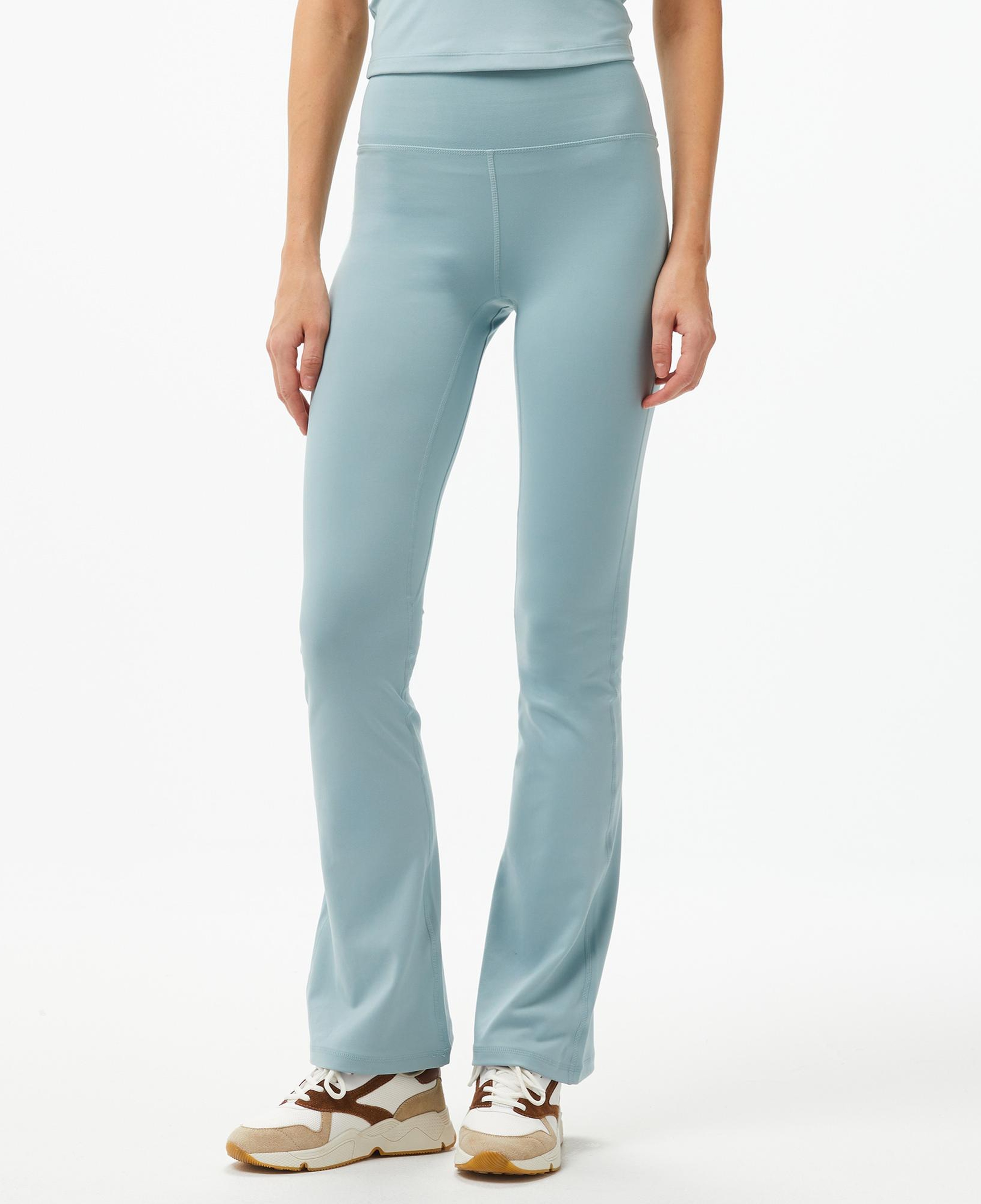 Guess Marika Mini Flare Le Poly Peach Microfiber 260 Kadın Mavi Tayt