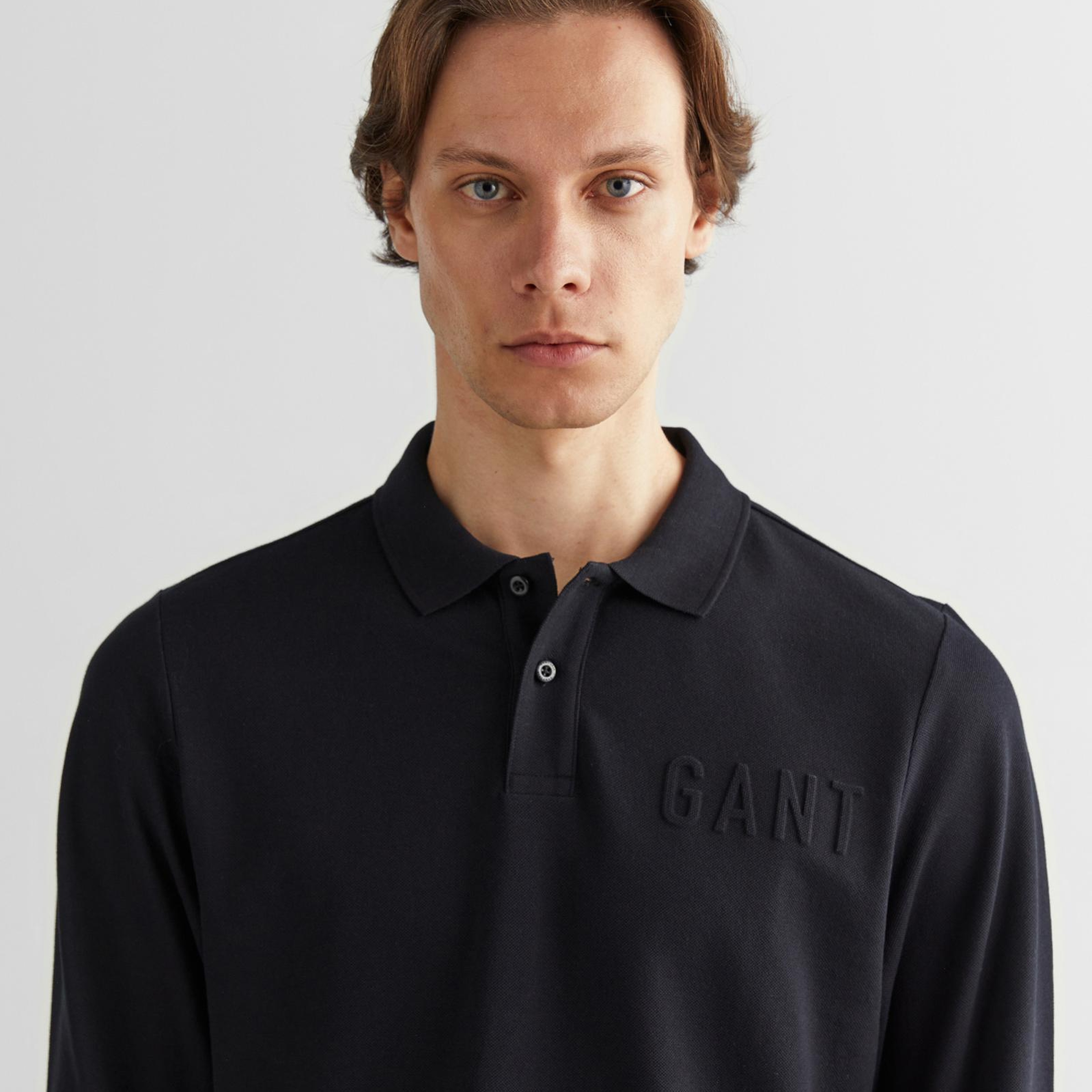 GANT Erkek Siyah Regular Fit Logolu Polo