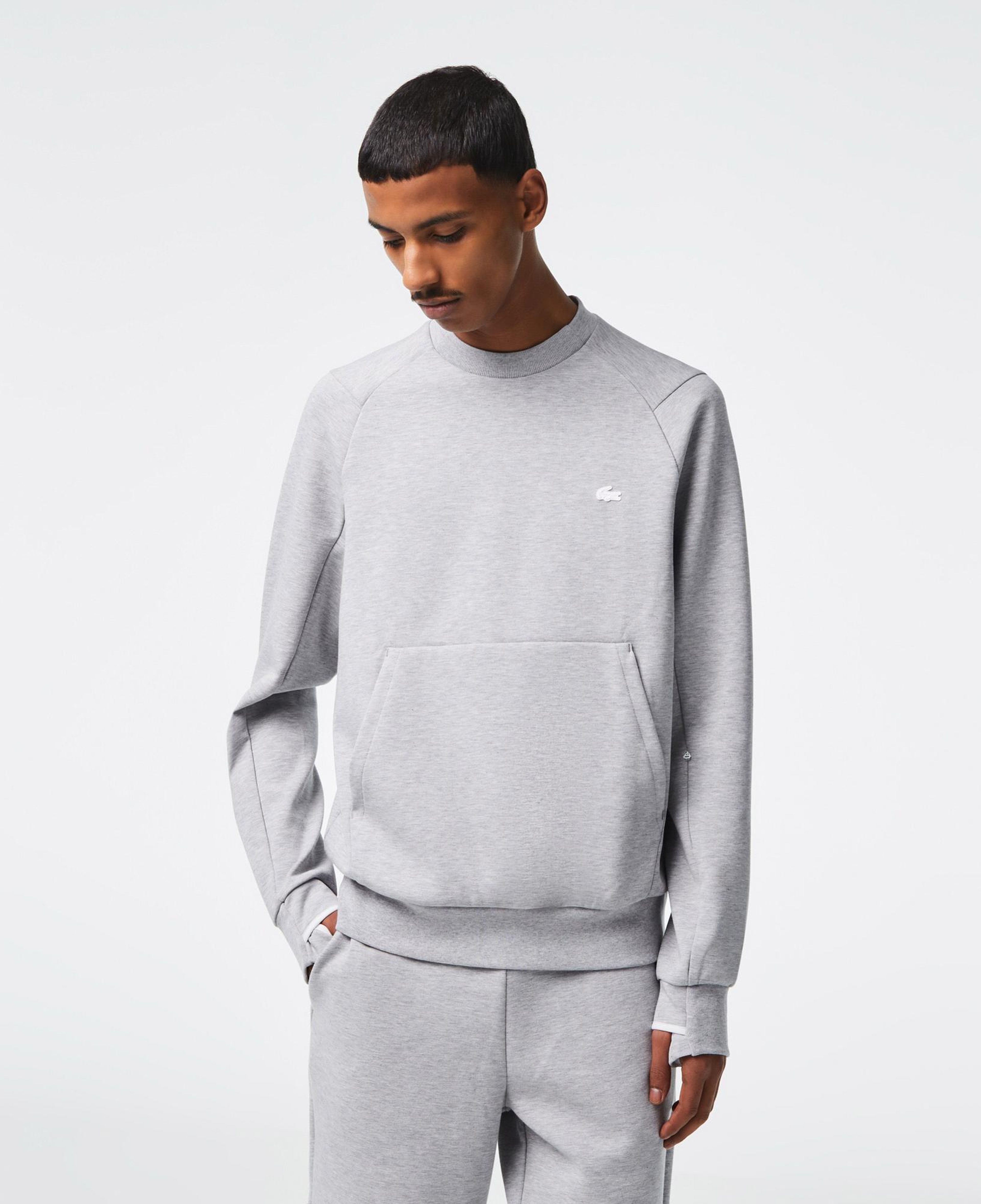 Erkek Classic Fit Bisiklet Yaka Gri Sweatshirt