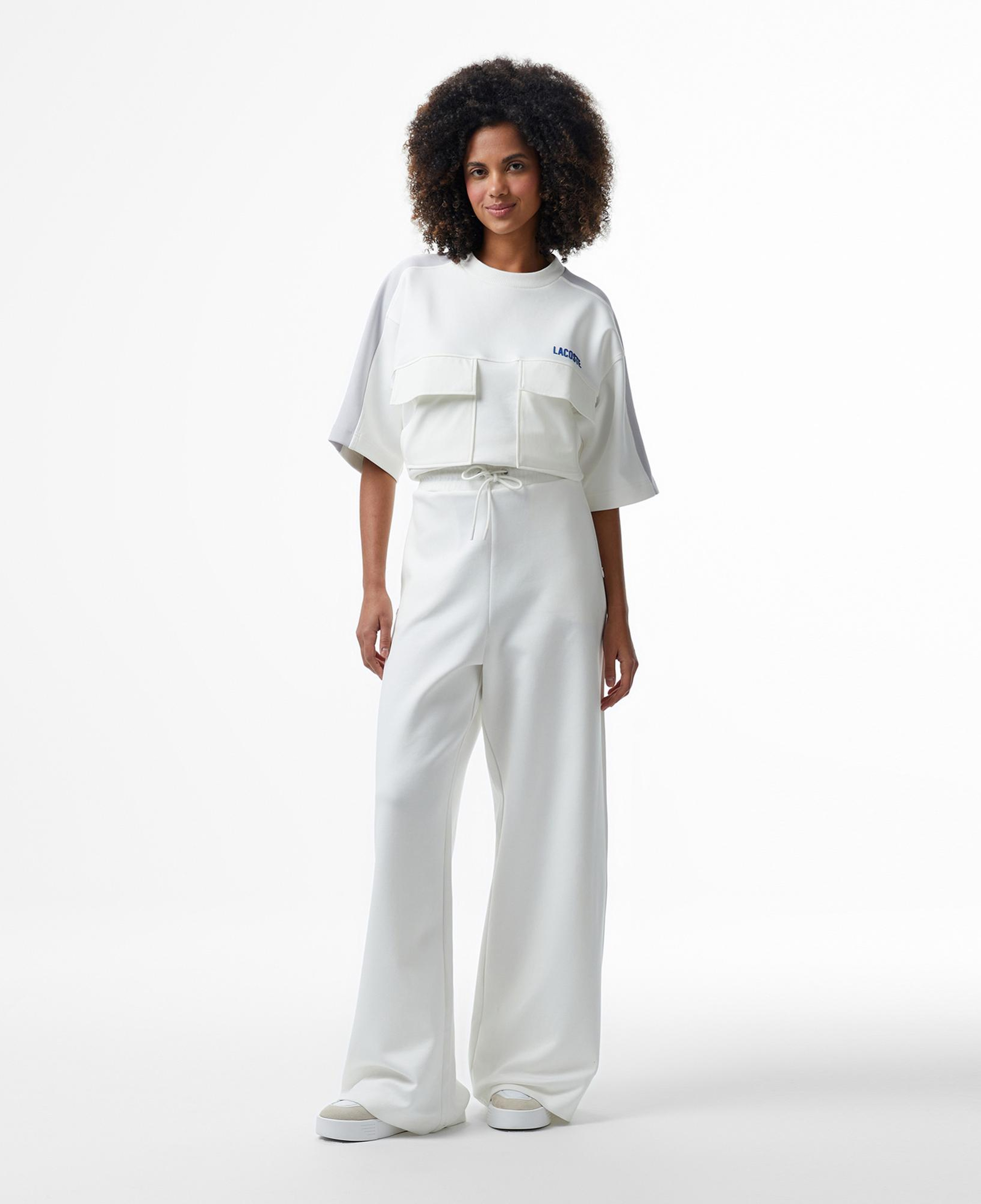 Lacoste House of SuperStep x Lacoste Kadın Beyaz Eşofman Altı