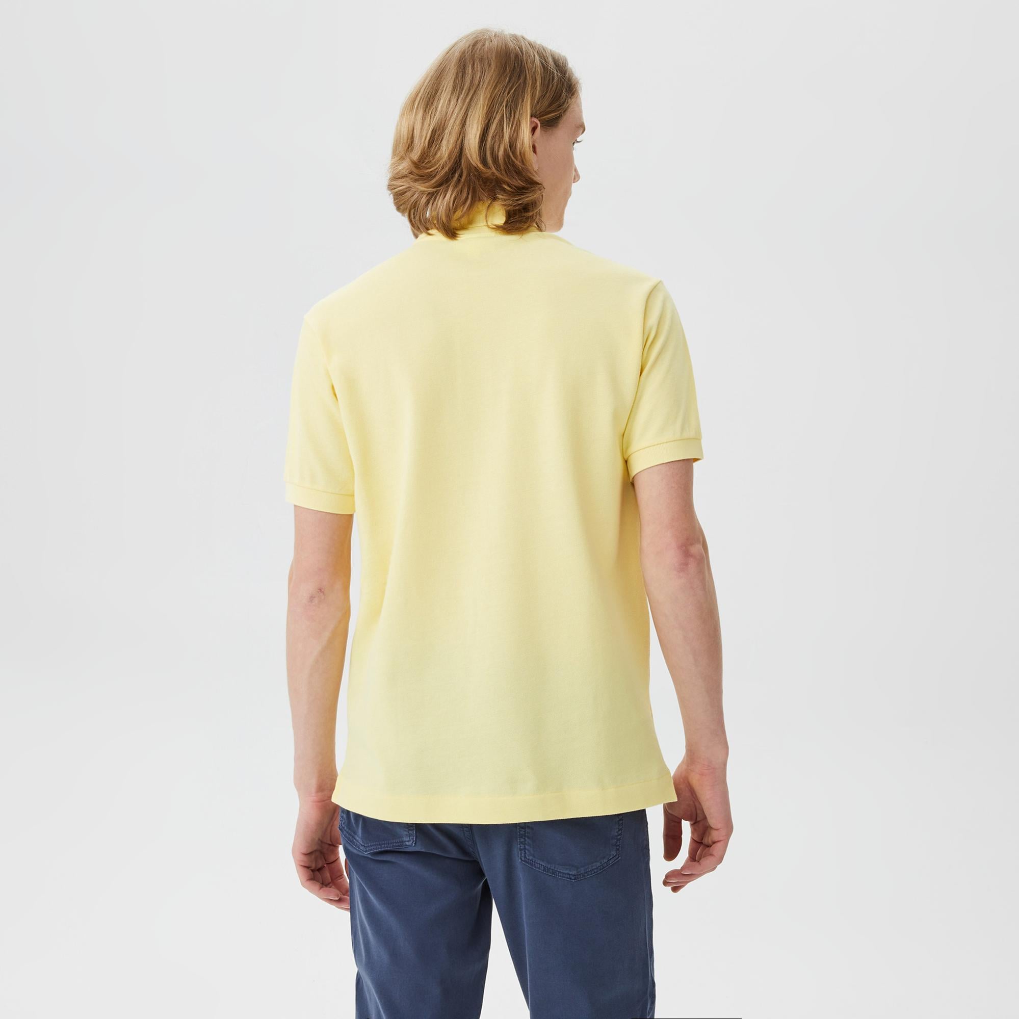 L.12.12 Erkek Classic Fit Sarı Polo