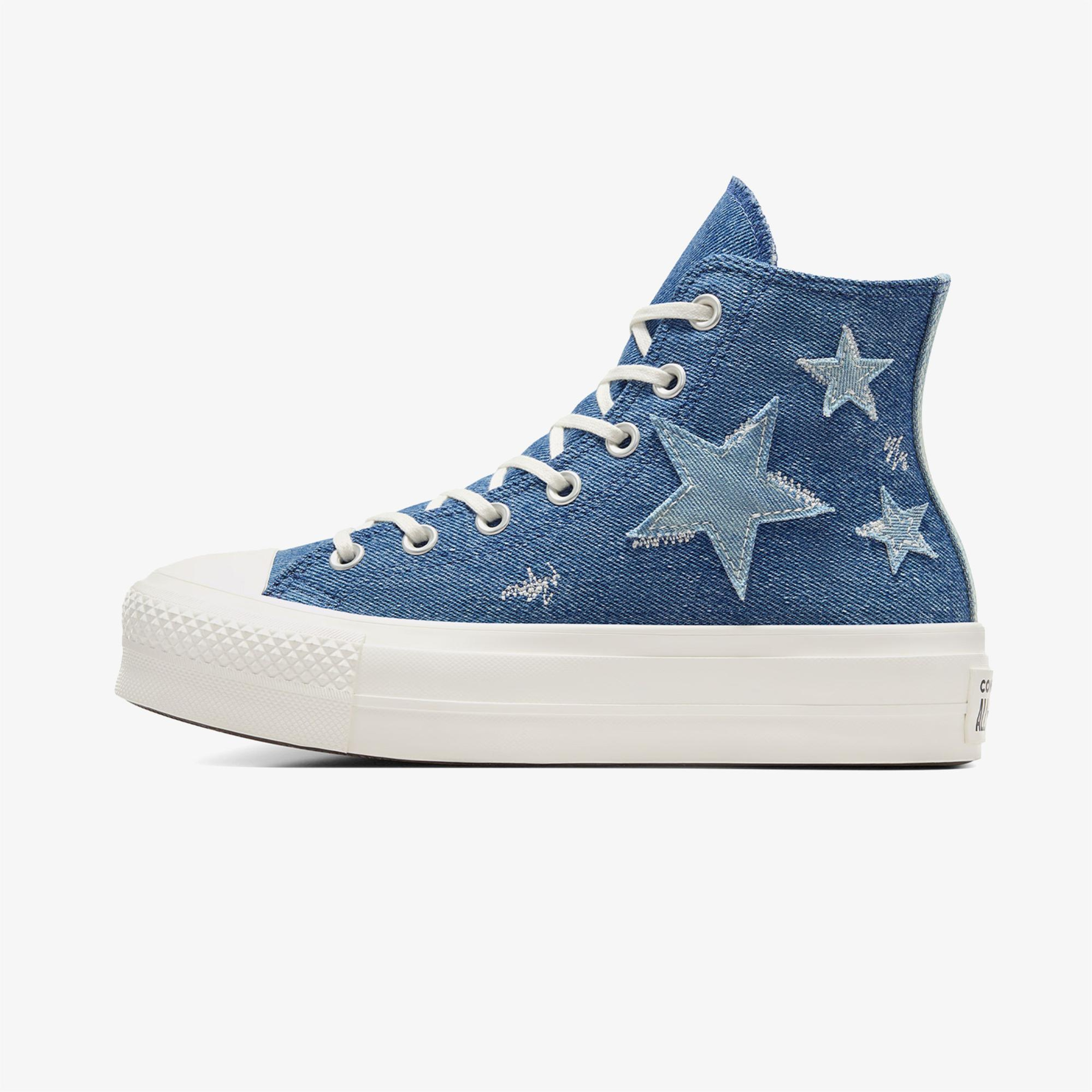 Converse Chuck Taylor All Star Lift Kadın Lacivert Denim Platform Sneaker