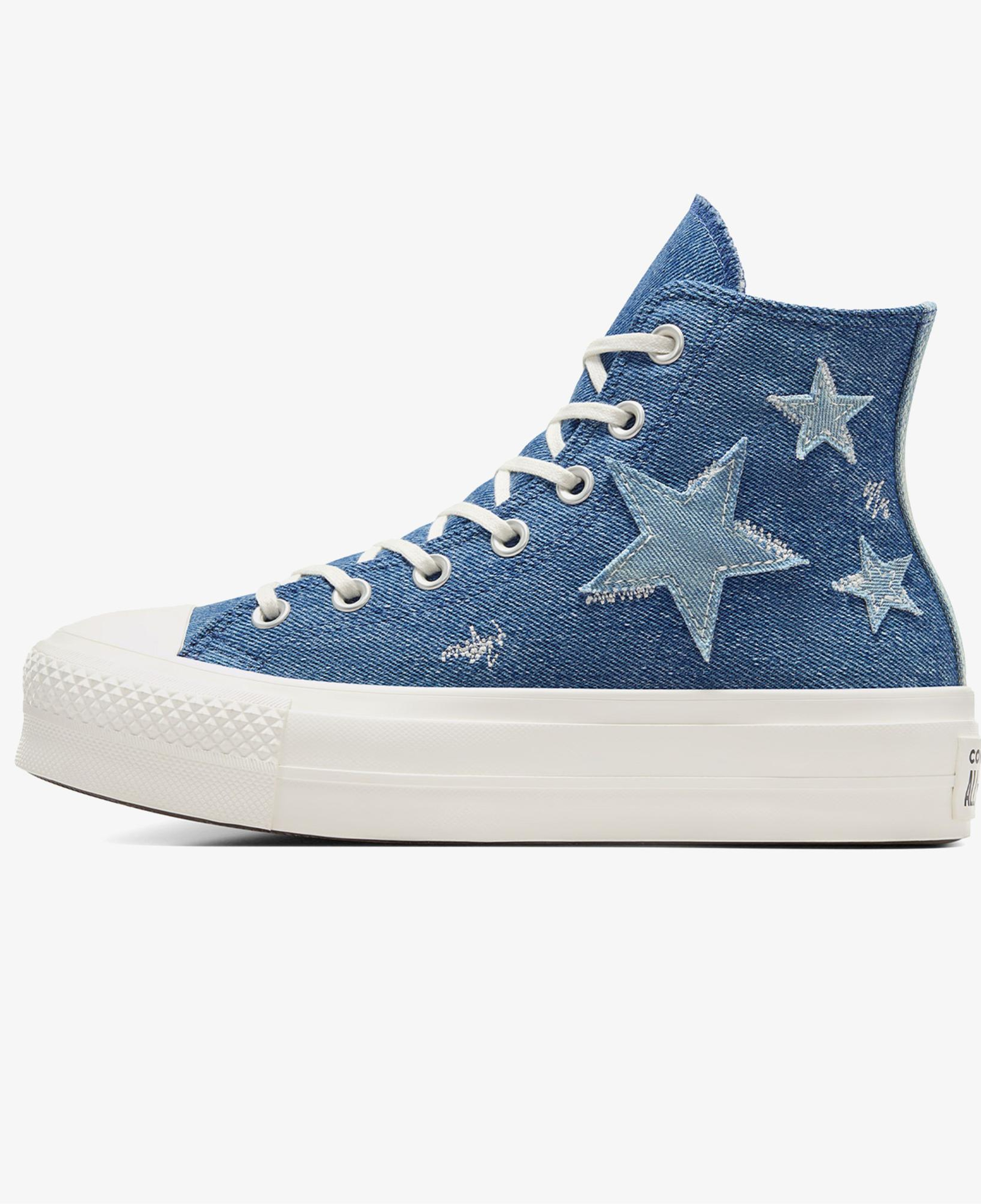 Converse Chuck Taylor All Star Lift Kadın Lacivert Denim Platform Sneaker