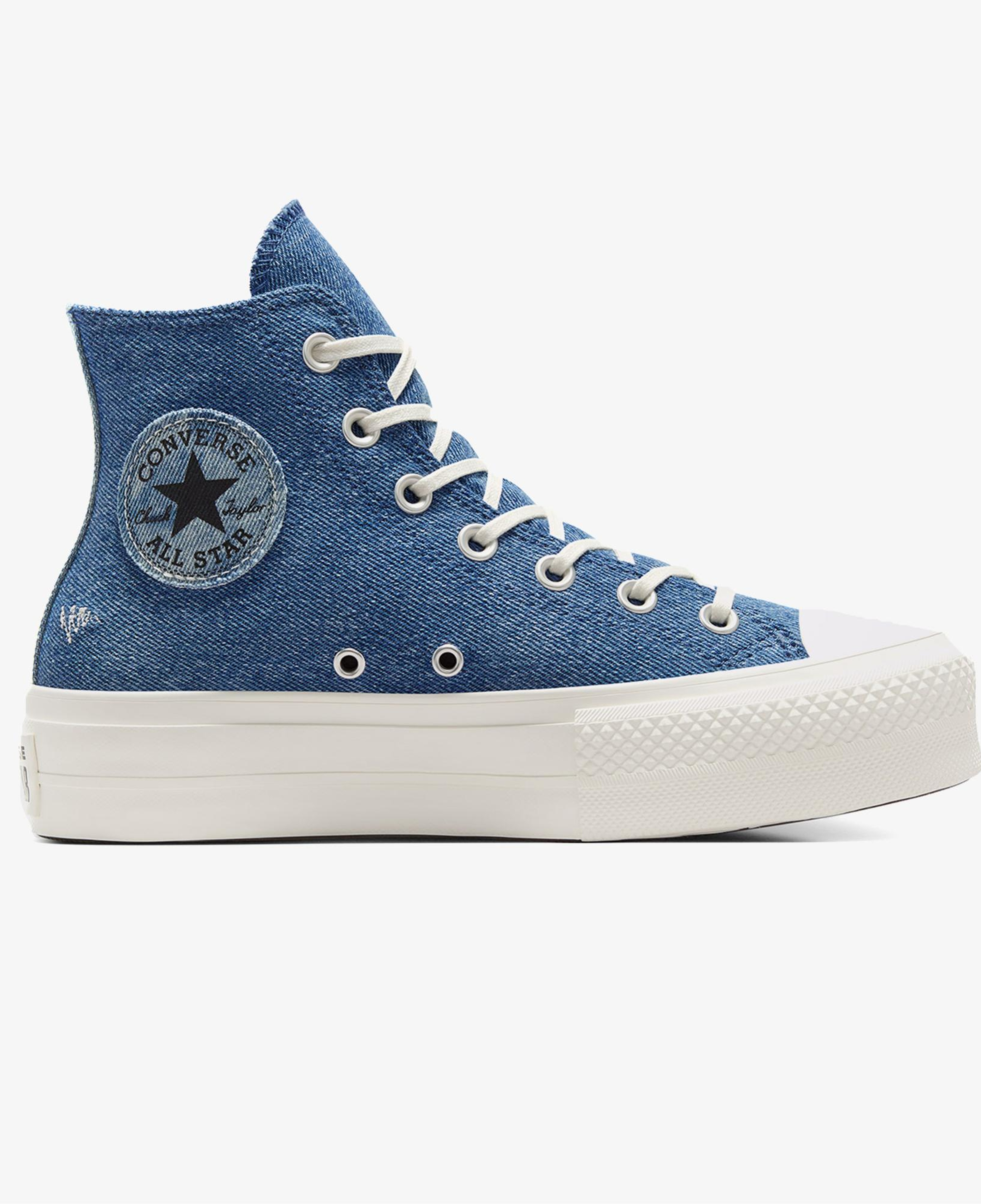 Converse Chuck Taylor All Star Lift Kadın Lacivert Denim Platform Sneaker