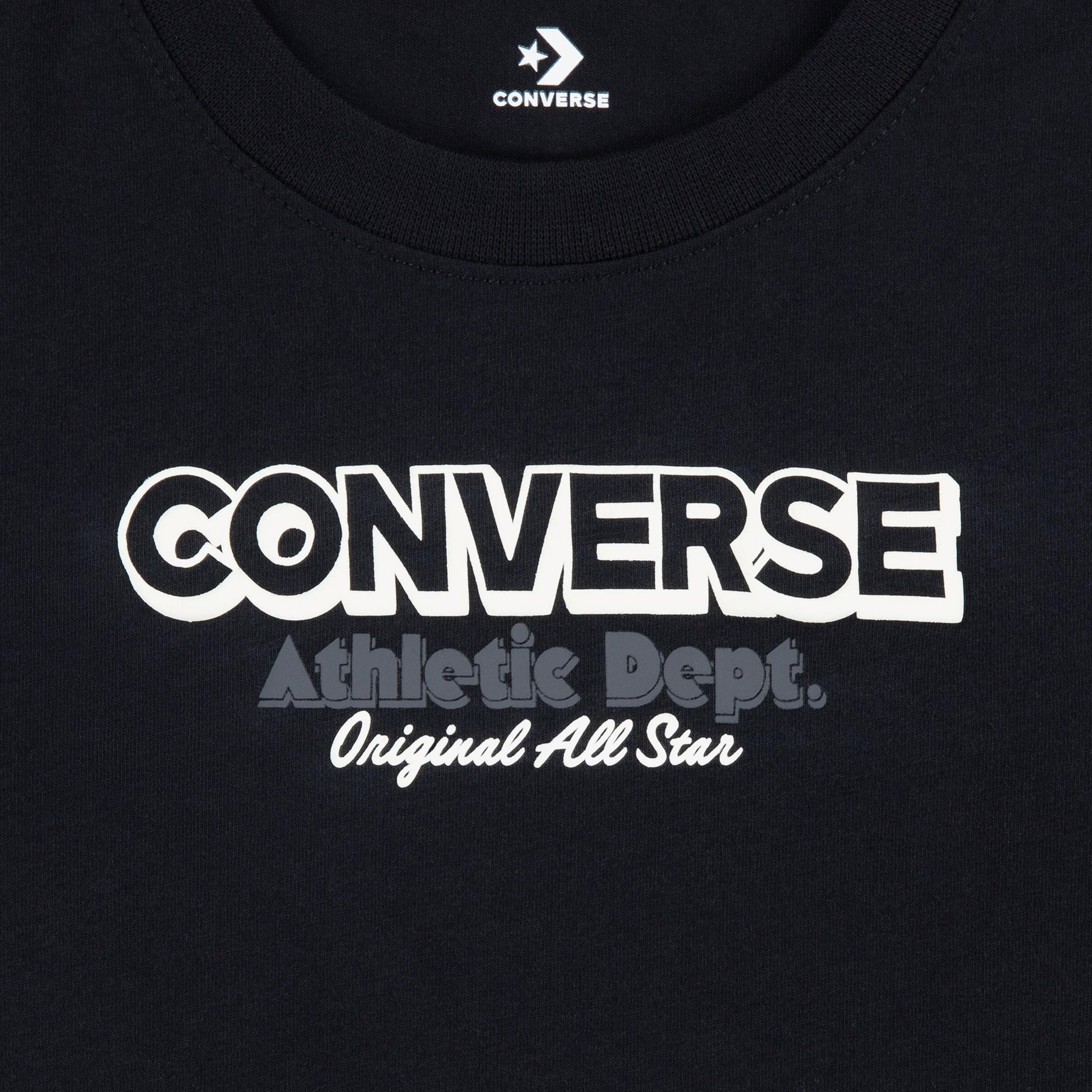 Converse Erkek Çocuk Siyah T-Shirt