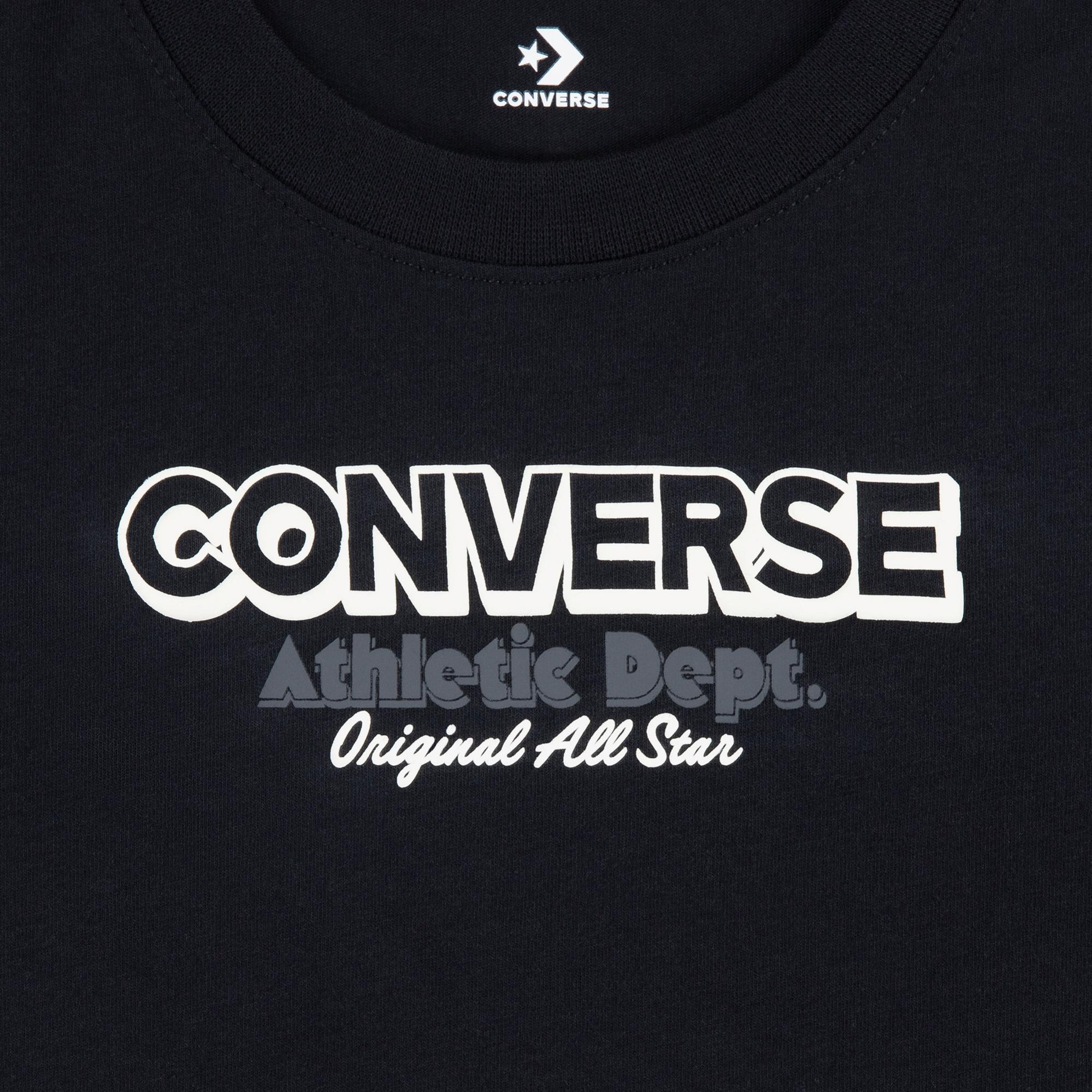 Converse Erkek Çocuk Siyah T-Shirt