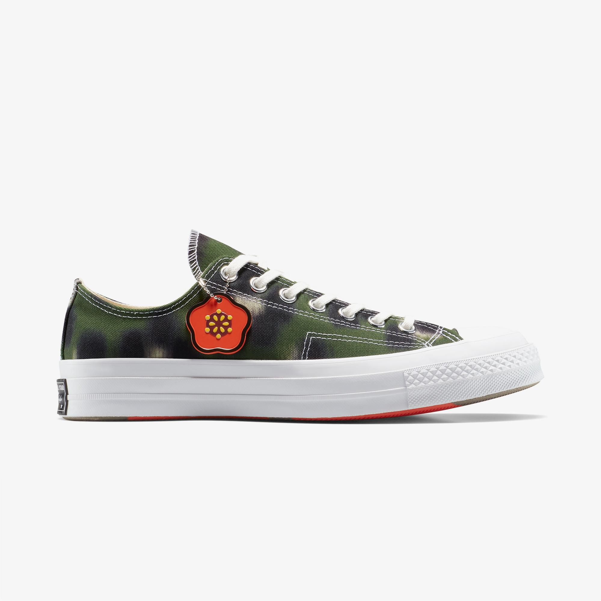 Converse x Kenzo Unisex Yeşil Chuck 70 Sneaker