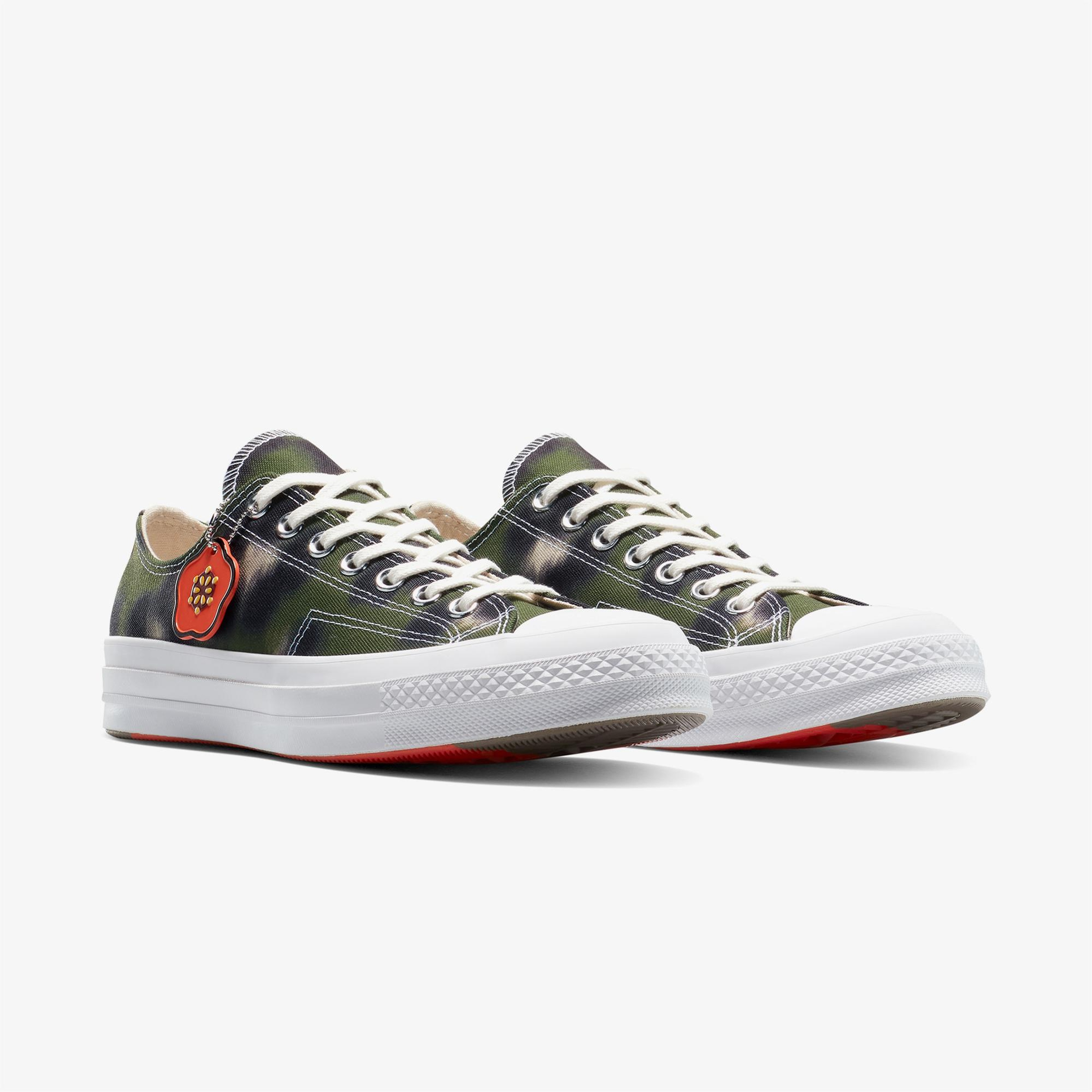 Converse x Kenzo Unisex Yeşil Chuck 70 Sneaker