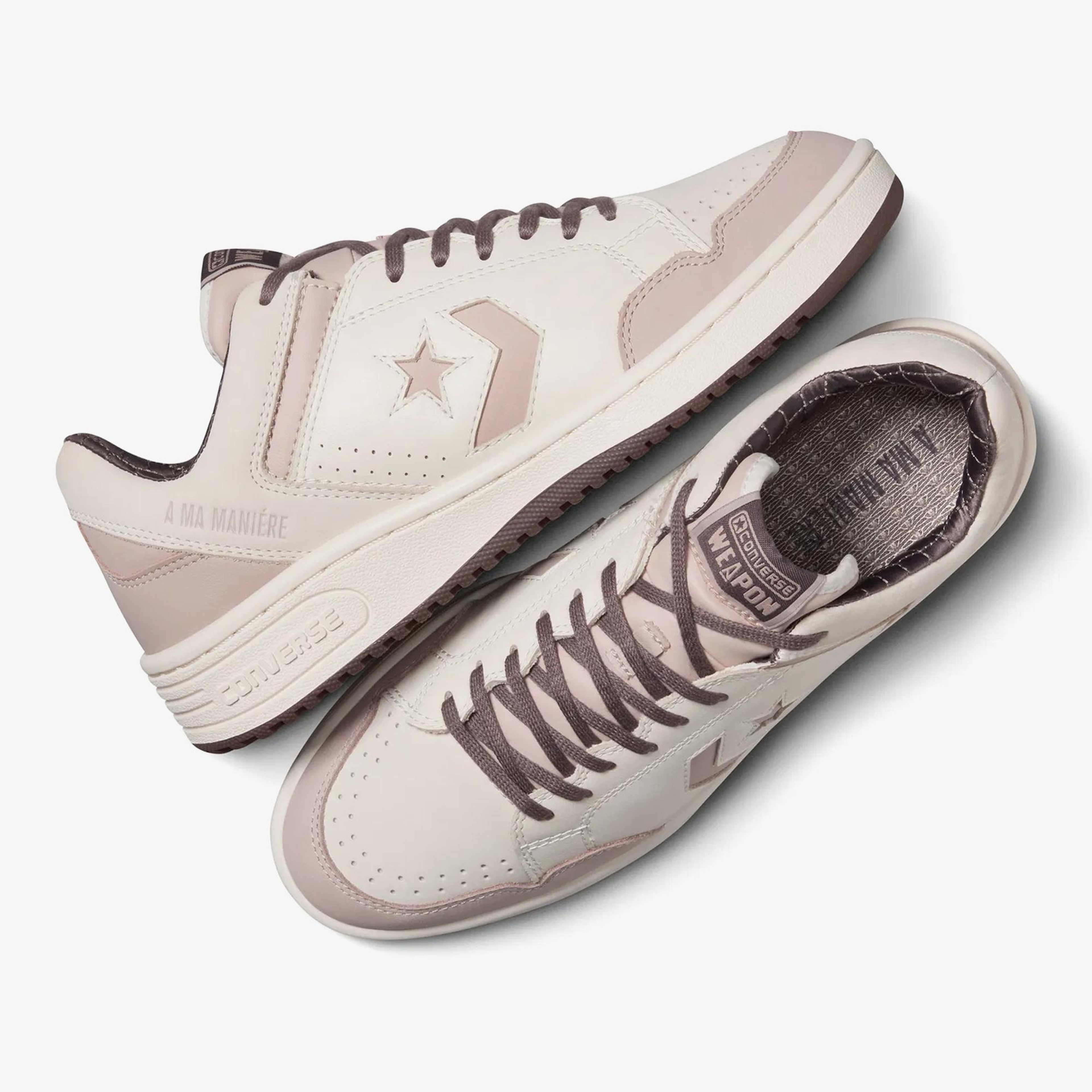Converse x A Ma Maniere Weapon Unisex Beyaz Deri Sneaker