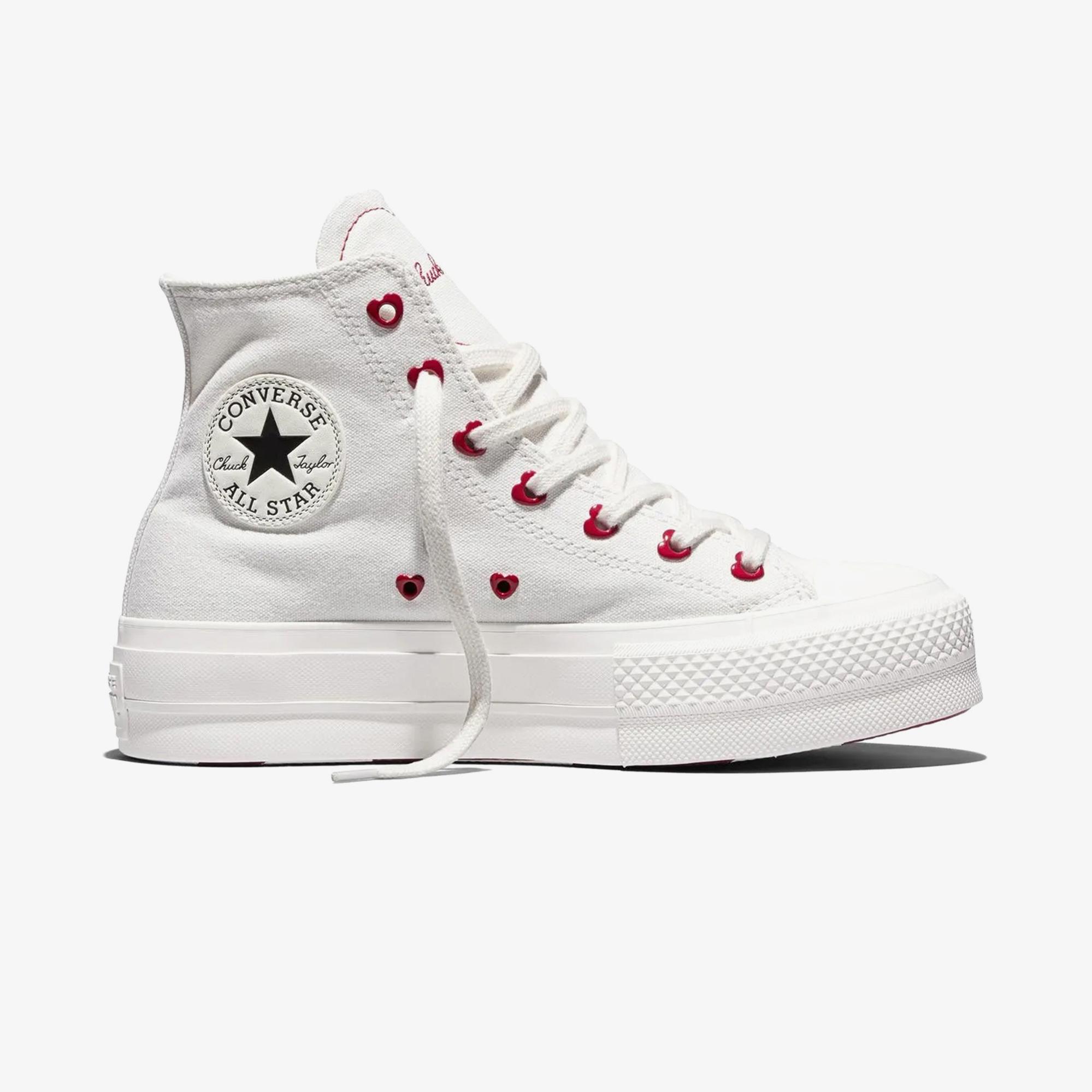 Converse Valentine's Day Chuck Taylor All Star Lift Kadın Krem Sneaker