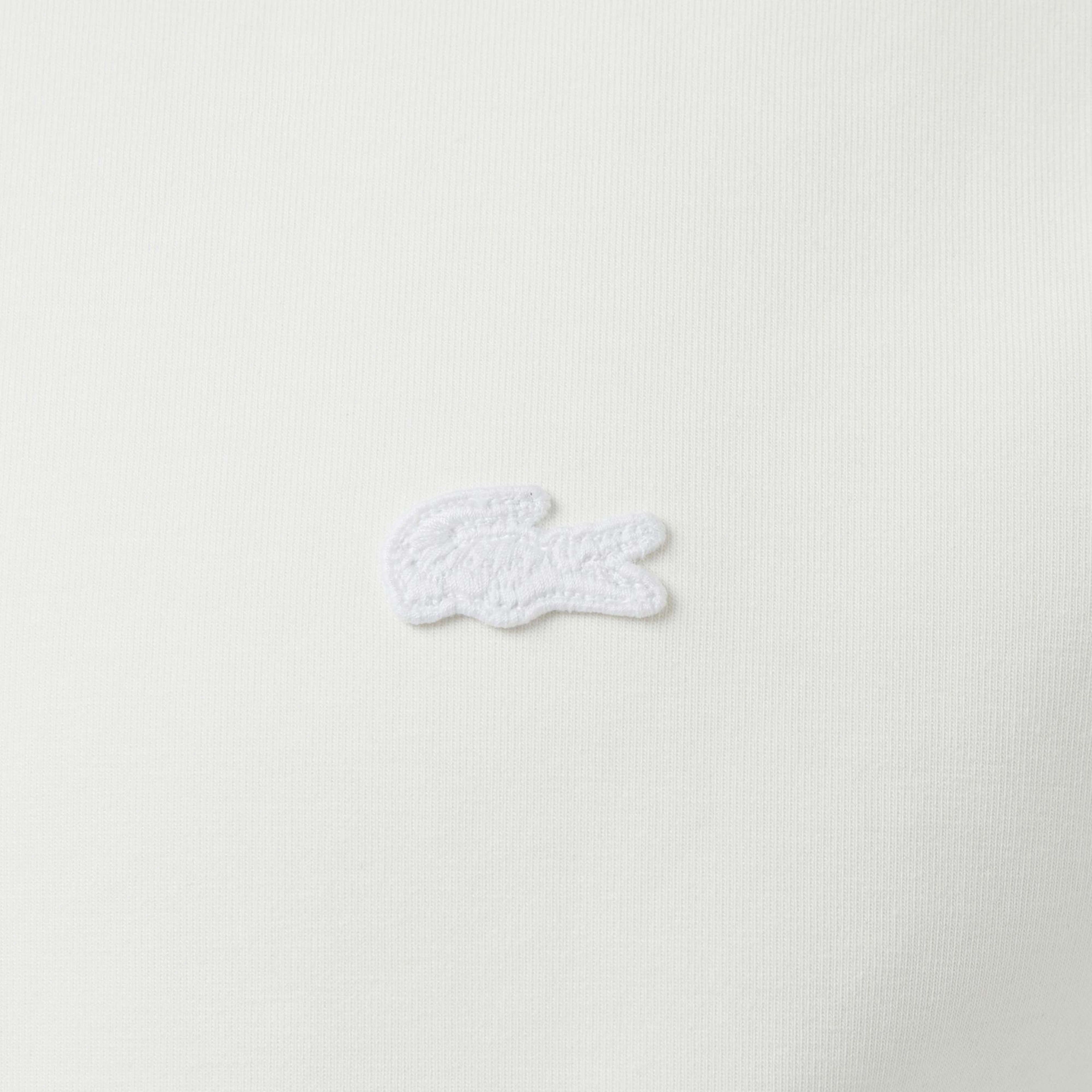 Lacoste Erkek Classic Fit Bisiklet Yaka Krem Sweatshirt