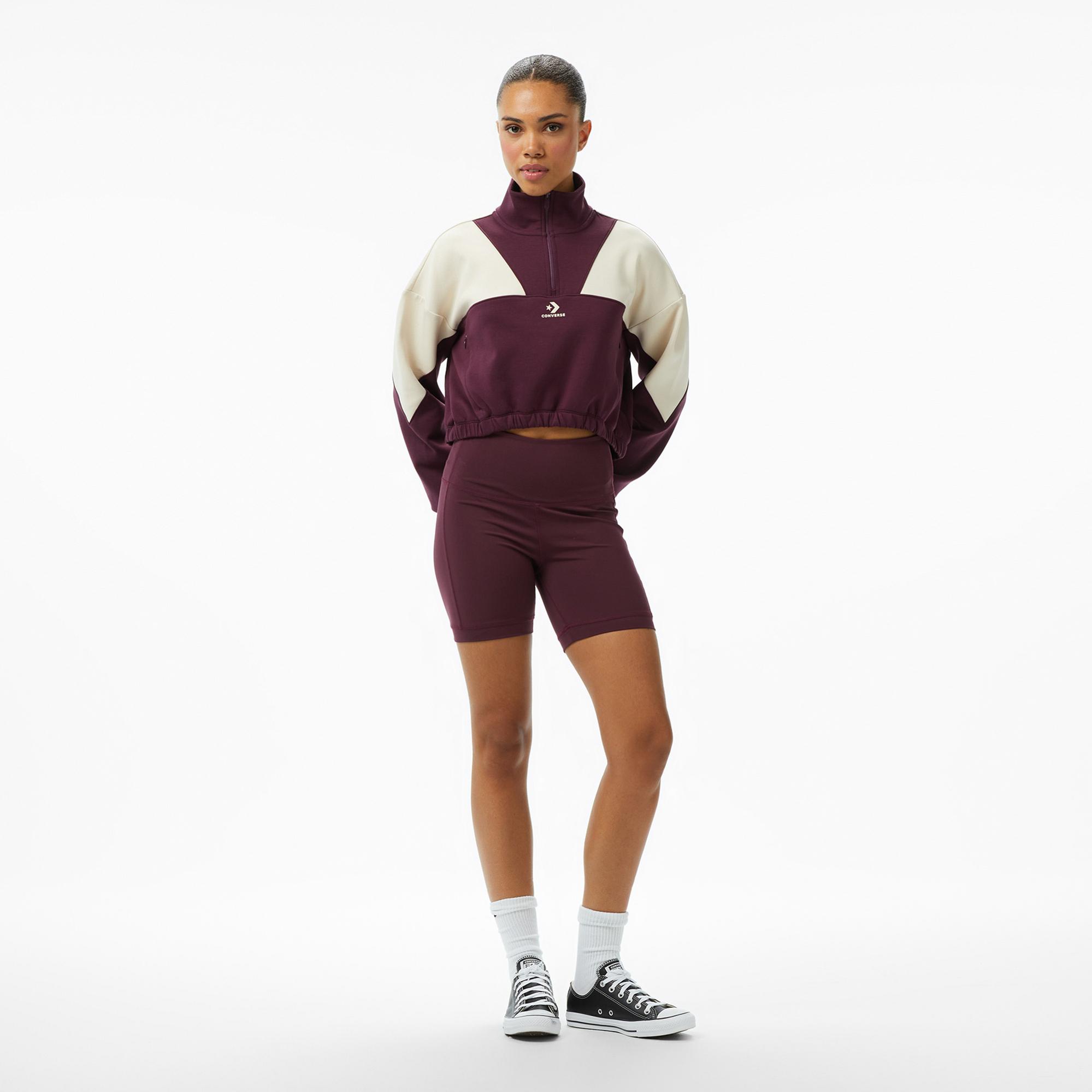 Converse Kadın Bordo Kısa Tayt