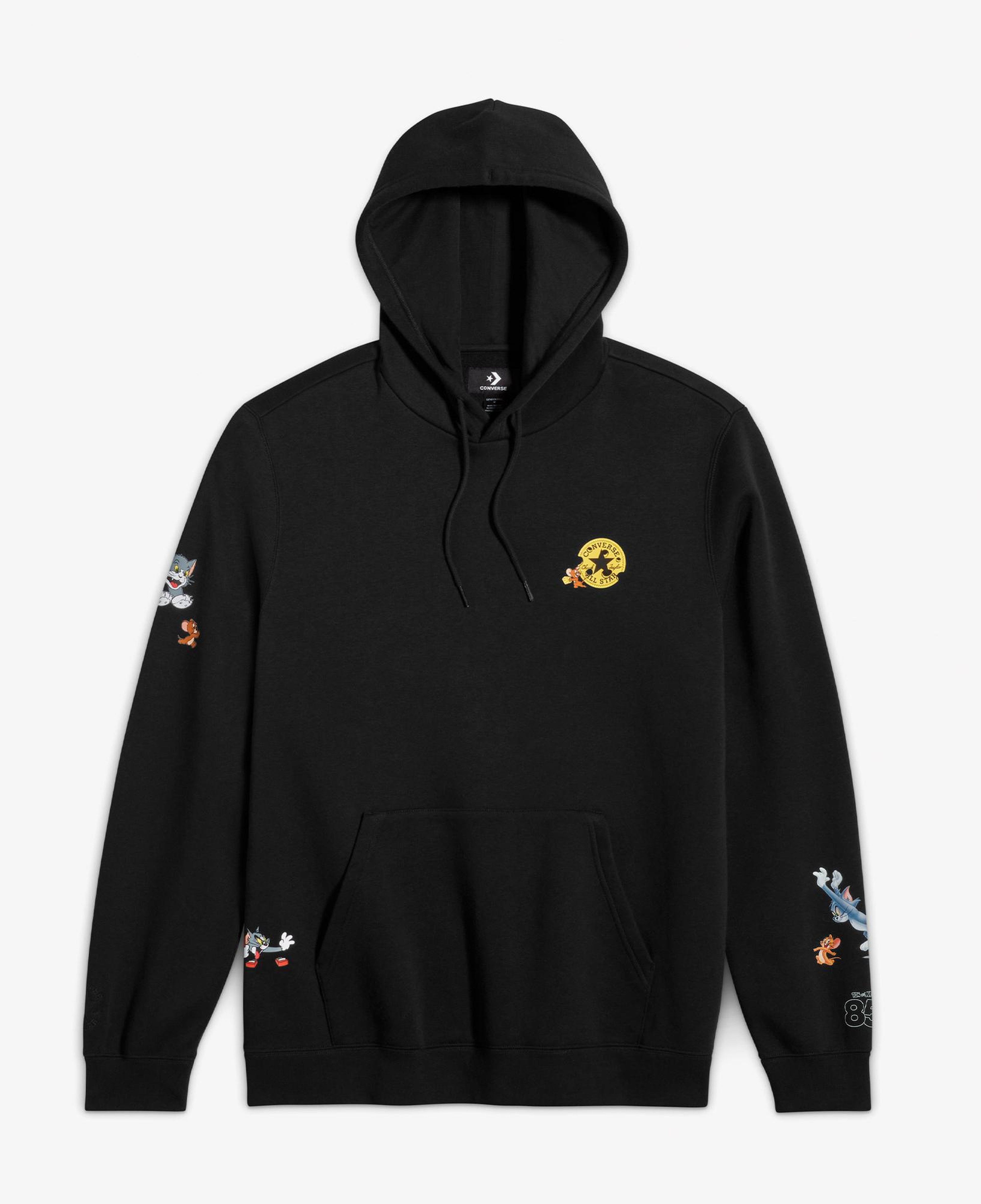 Converse X Tom & Jerry Unisex Siyah Sweatshirt
