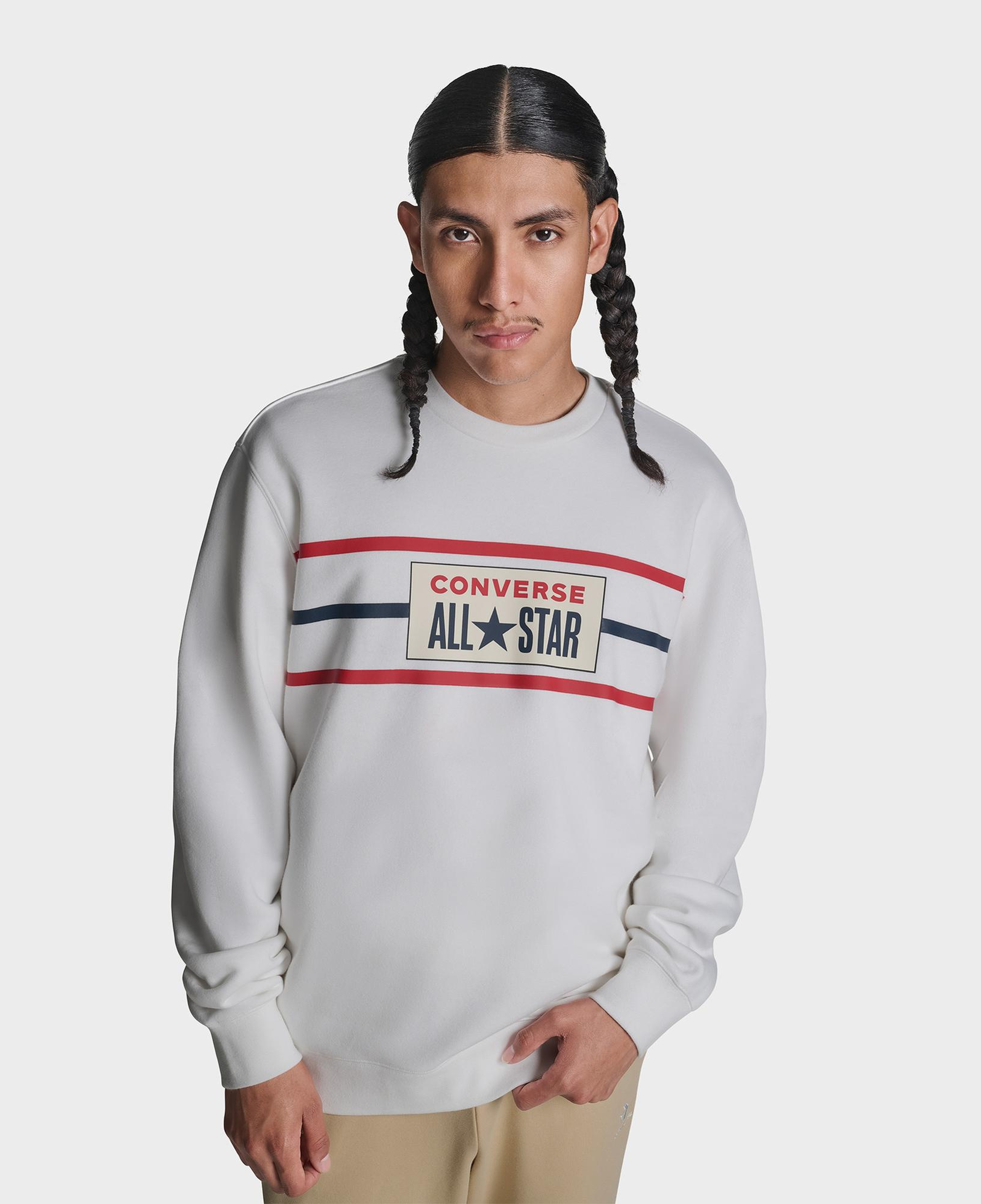 Converse Erkek Beyaz Sweatshirt