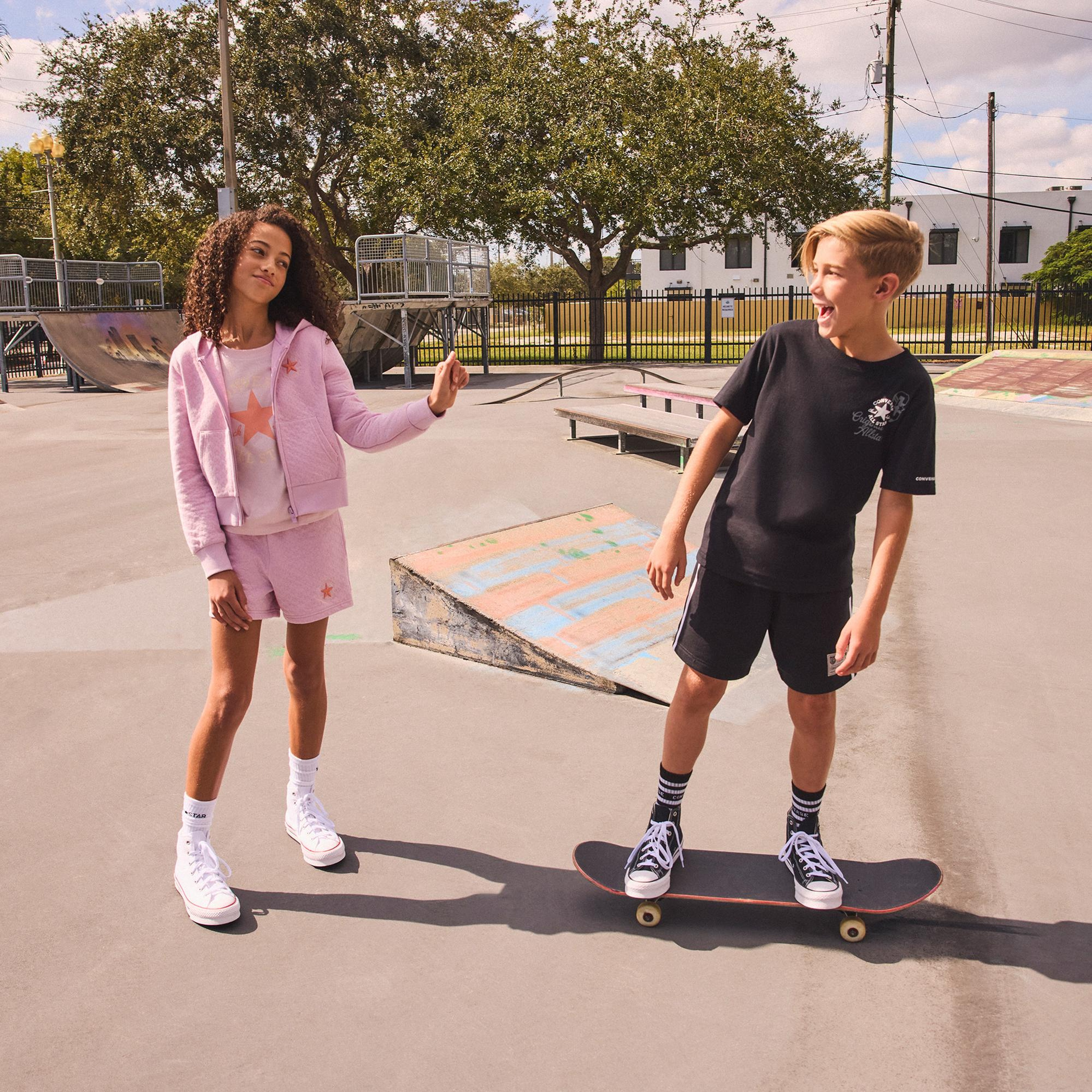 Converse Chuck Taylor Çocuk Pembe T-Shirt