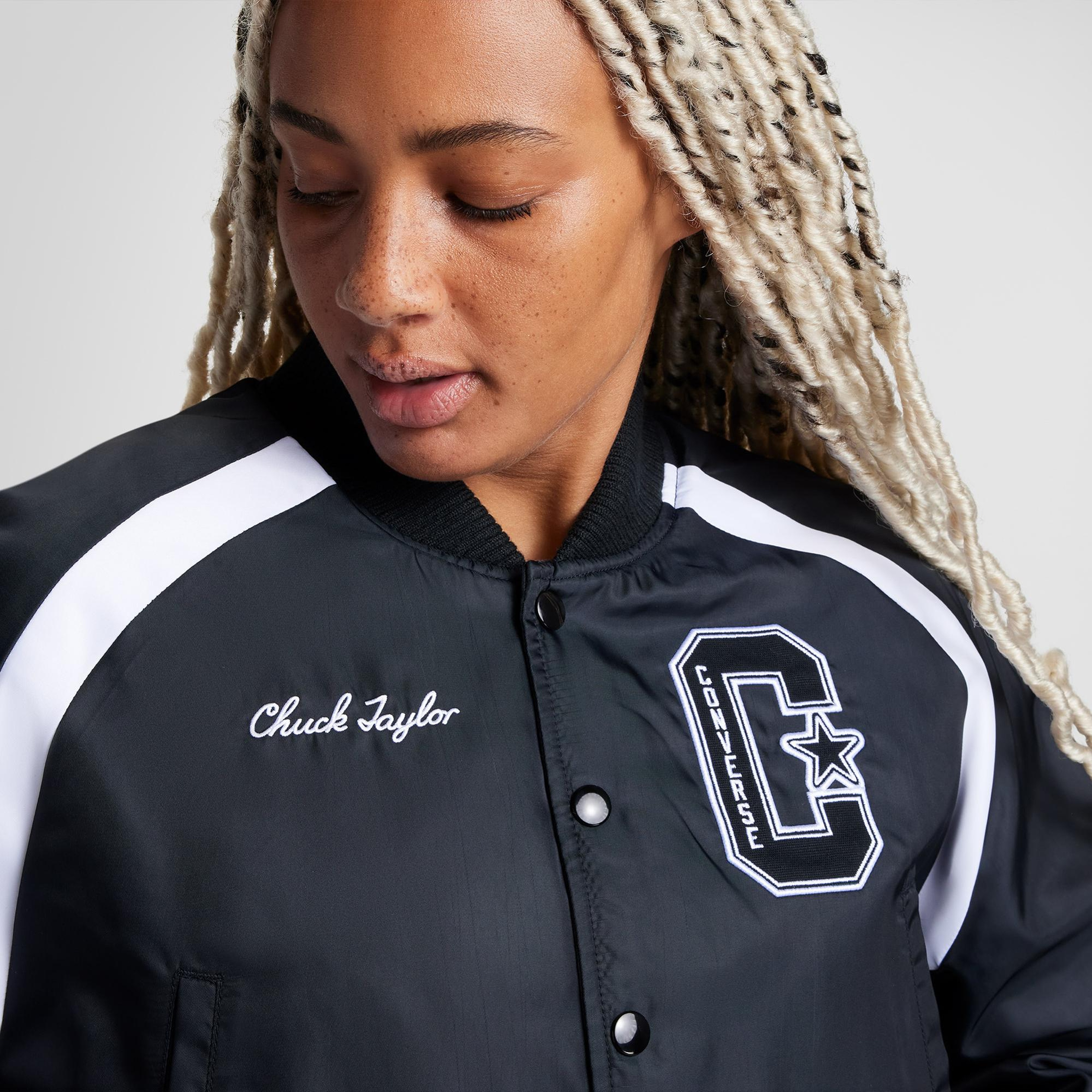 Converse Retro All Star Varsity Kadın Kolej Siyah Ceket