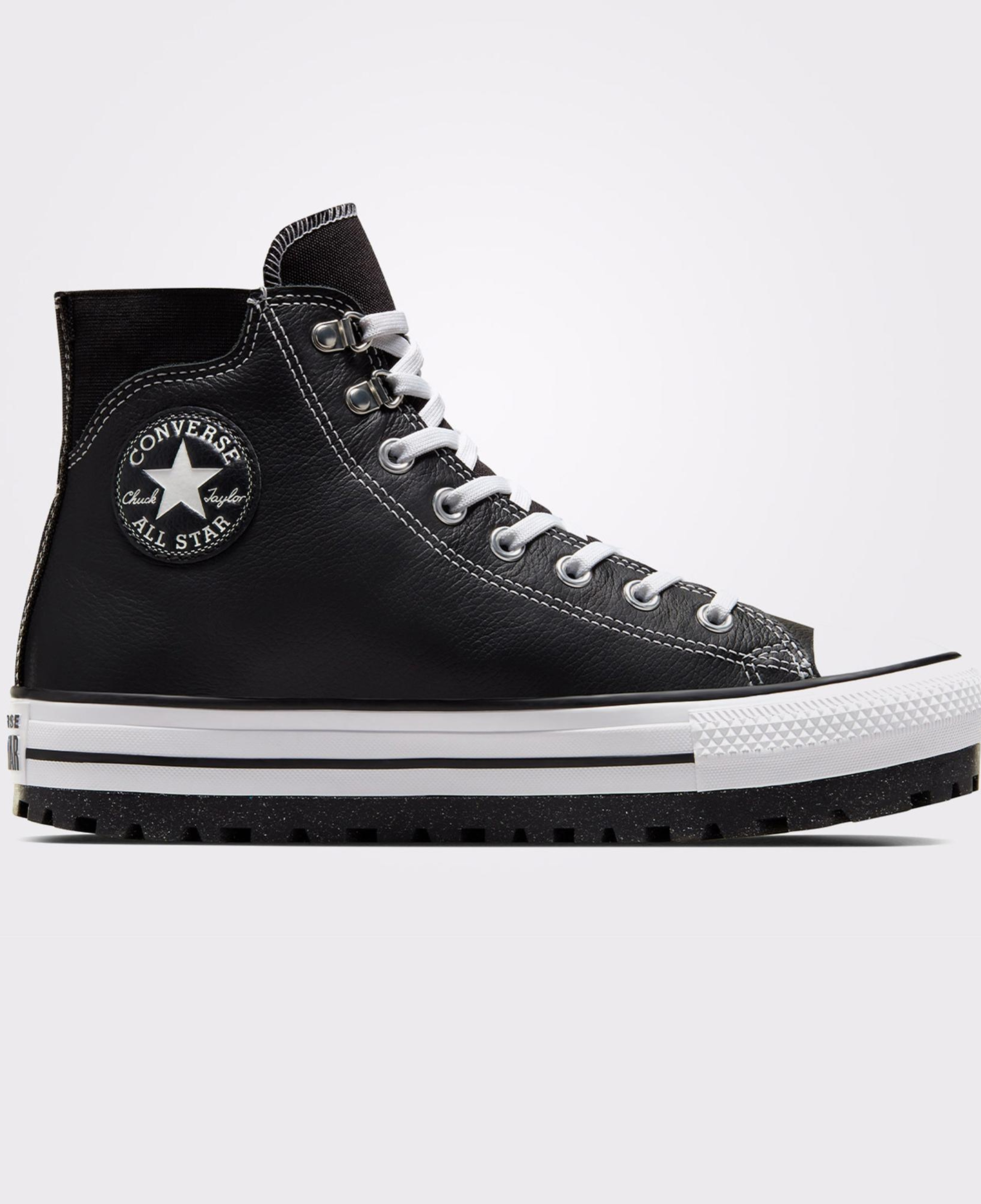 Converse Chuck Taylor All Star City Trek Unisex Siyah Deri Bot
