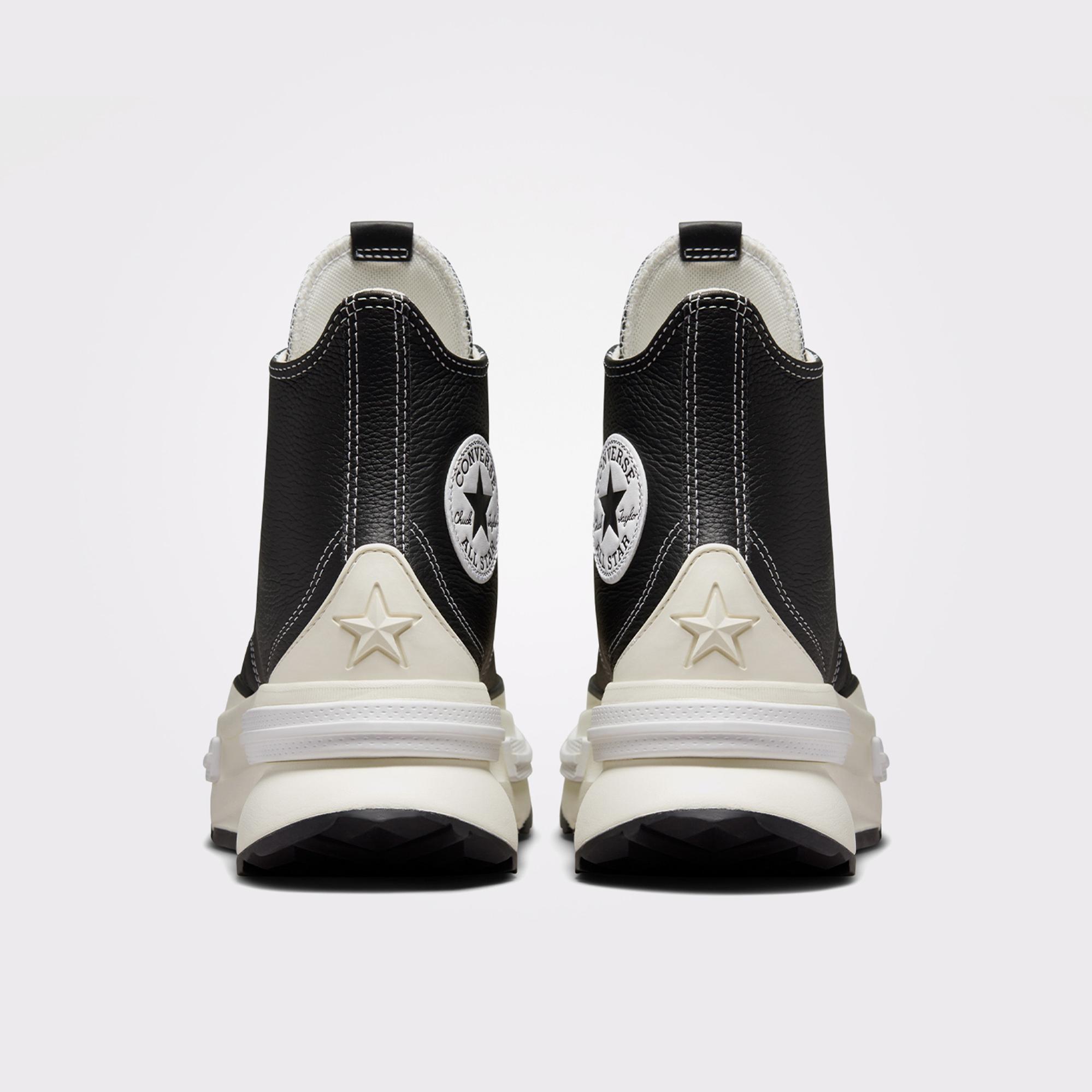 Converse Run Star Legacy Cx Foundational Unisex Siyah Deri Platform Sneaker