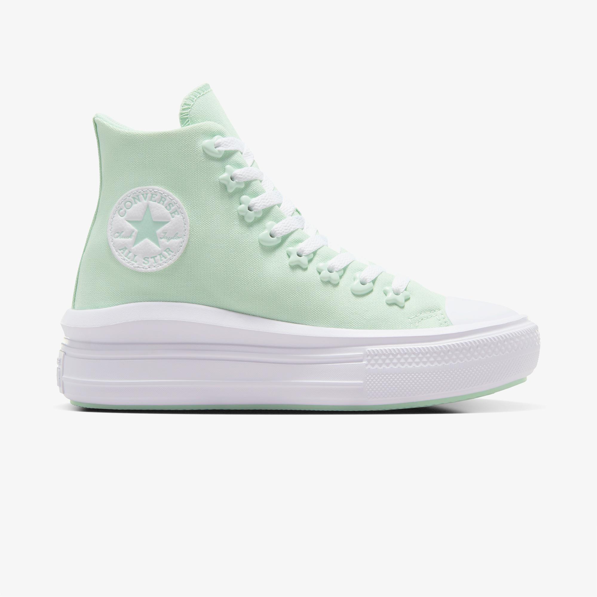 Converse Chuck Taylor All Star Motion Platform Stars Kadın Yeşil Sneaker