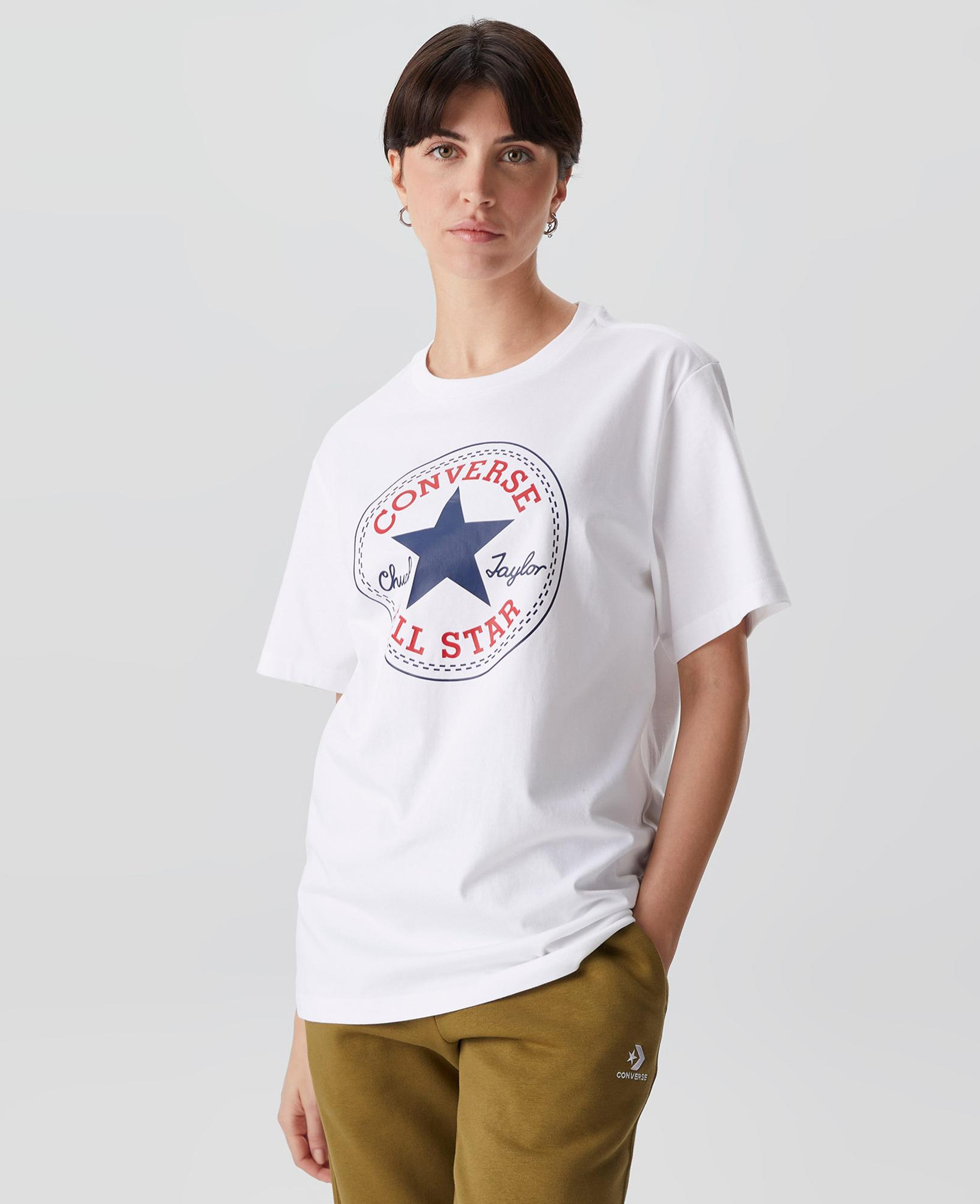 Converse Unisex Beyaz T-Shirt