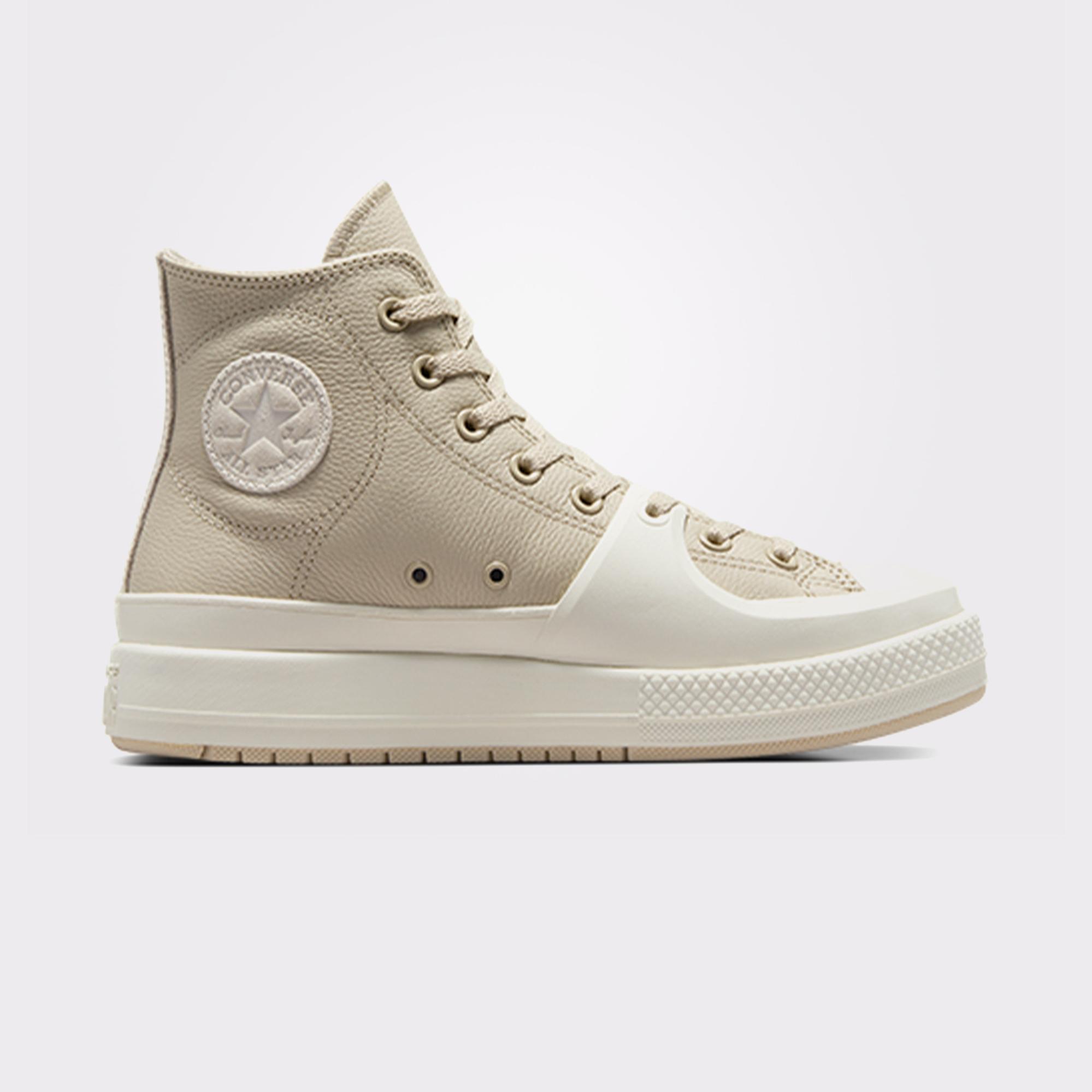Converse Chuck Taylor All Star Construct Unisex Bej Deri Sneaker
