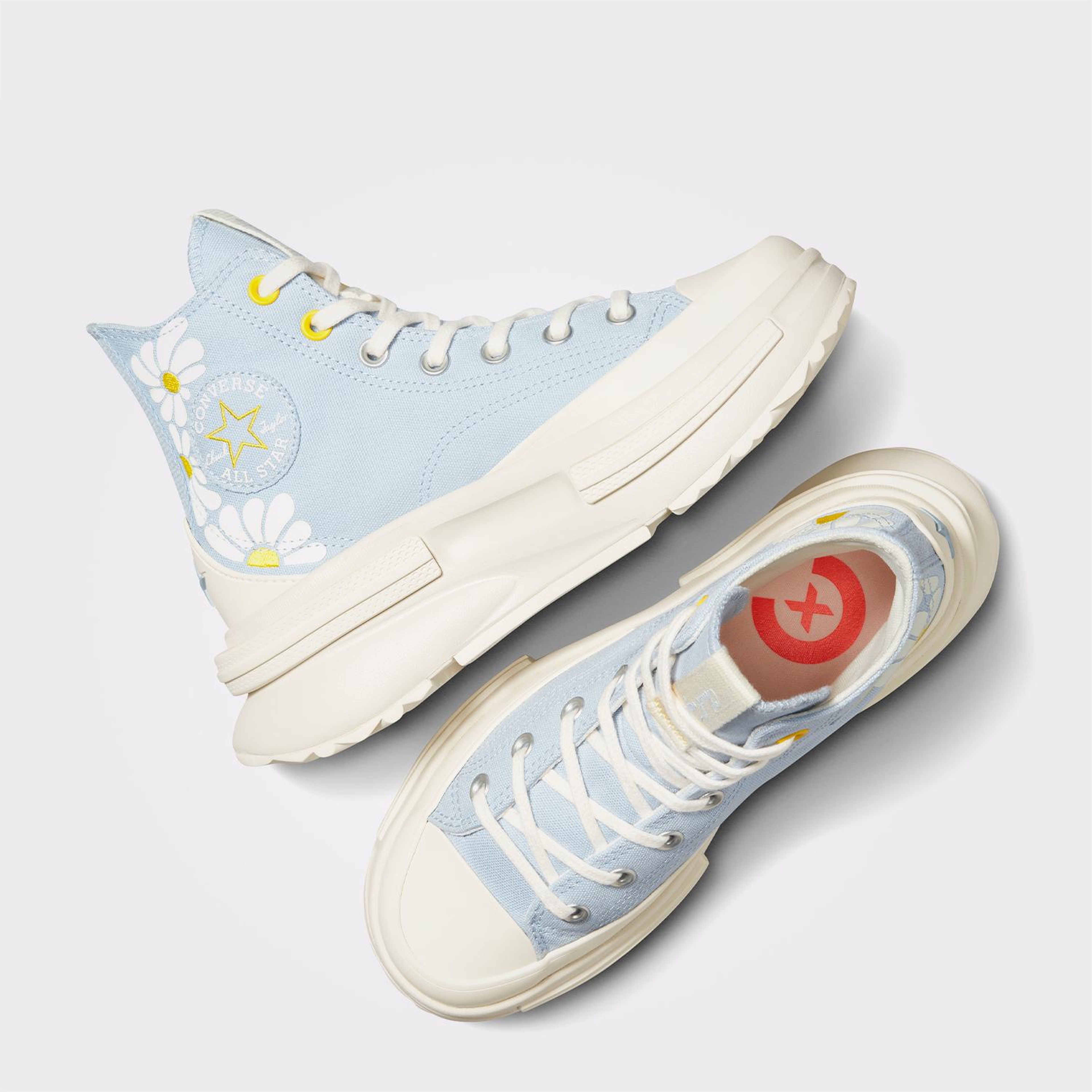 Converse Run Star Legacy Cx Platform Floral Kadın Mavi Sneaker