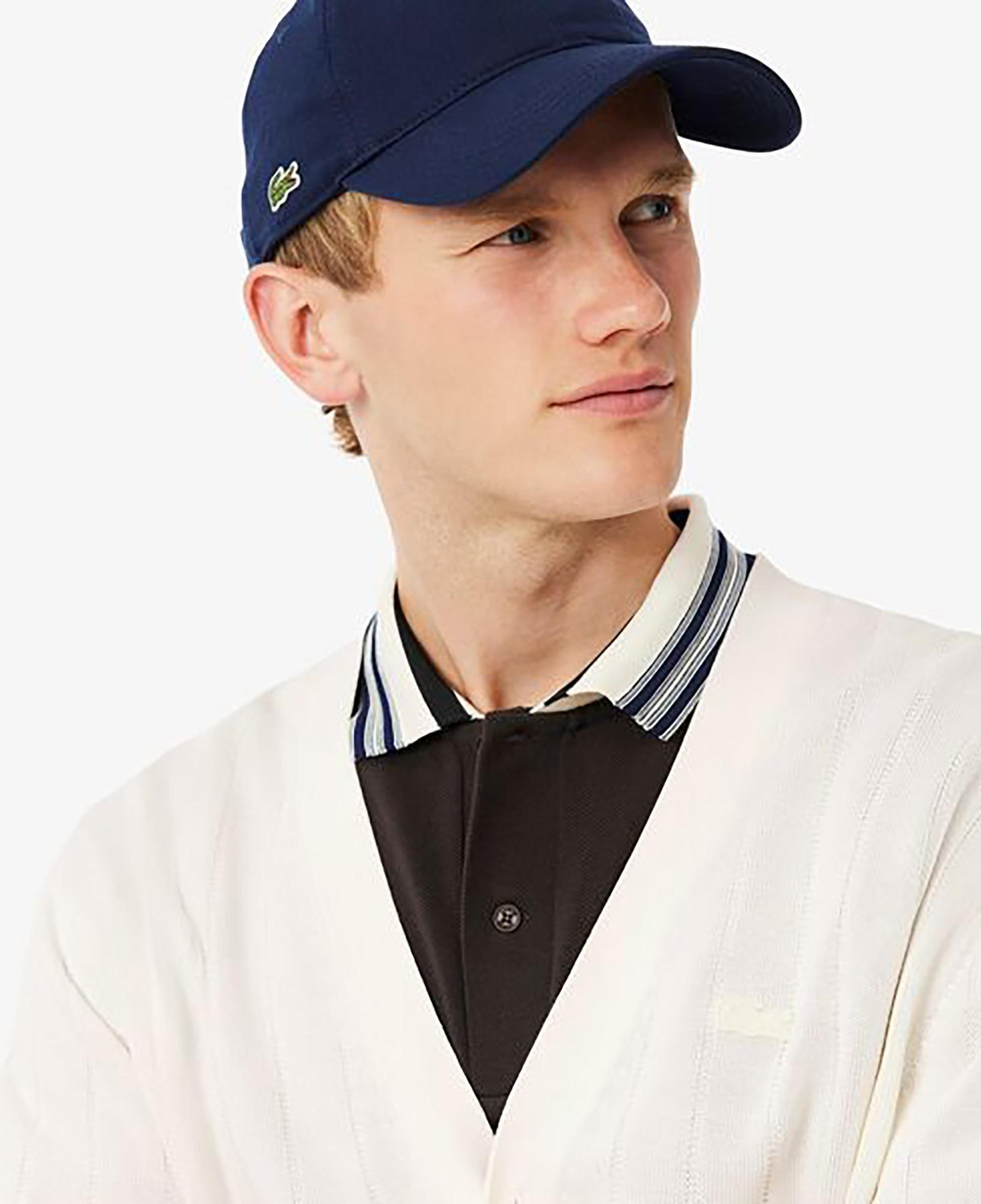 Lacoste Erkek Classic Fit V Yaka Beyaz Hırka