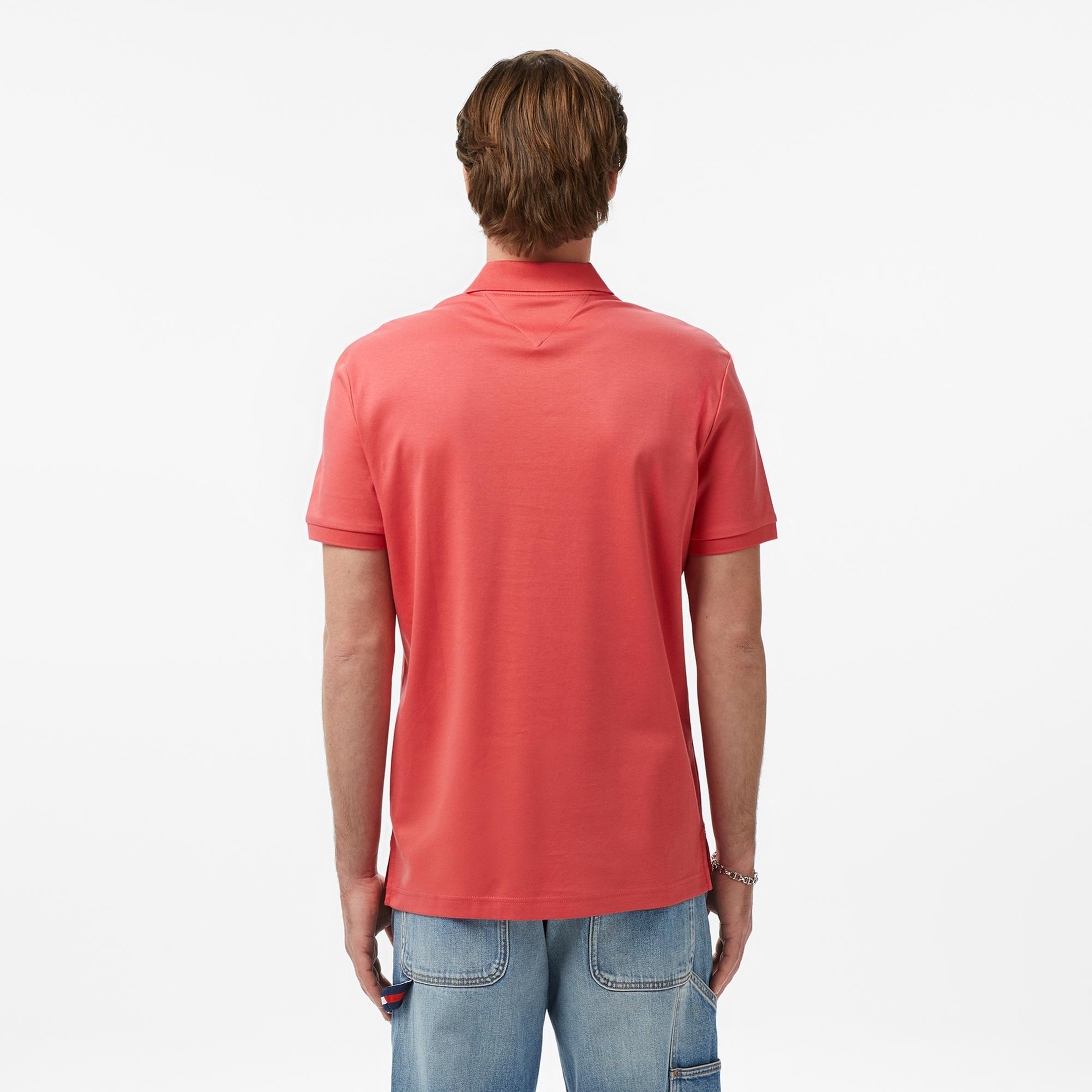 Tommy Hilfiger Core Essentials Erkek Kırmızı Polo Yaka T-Shirt