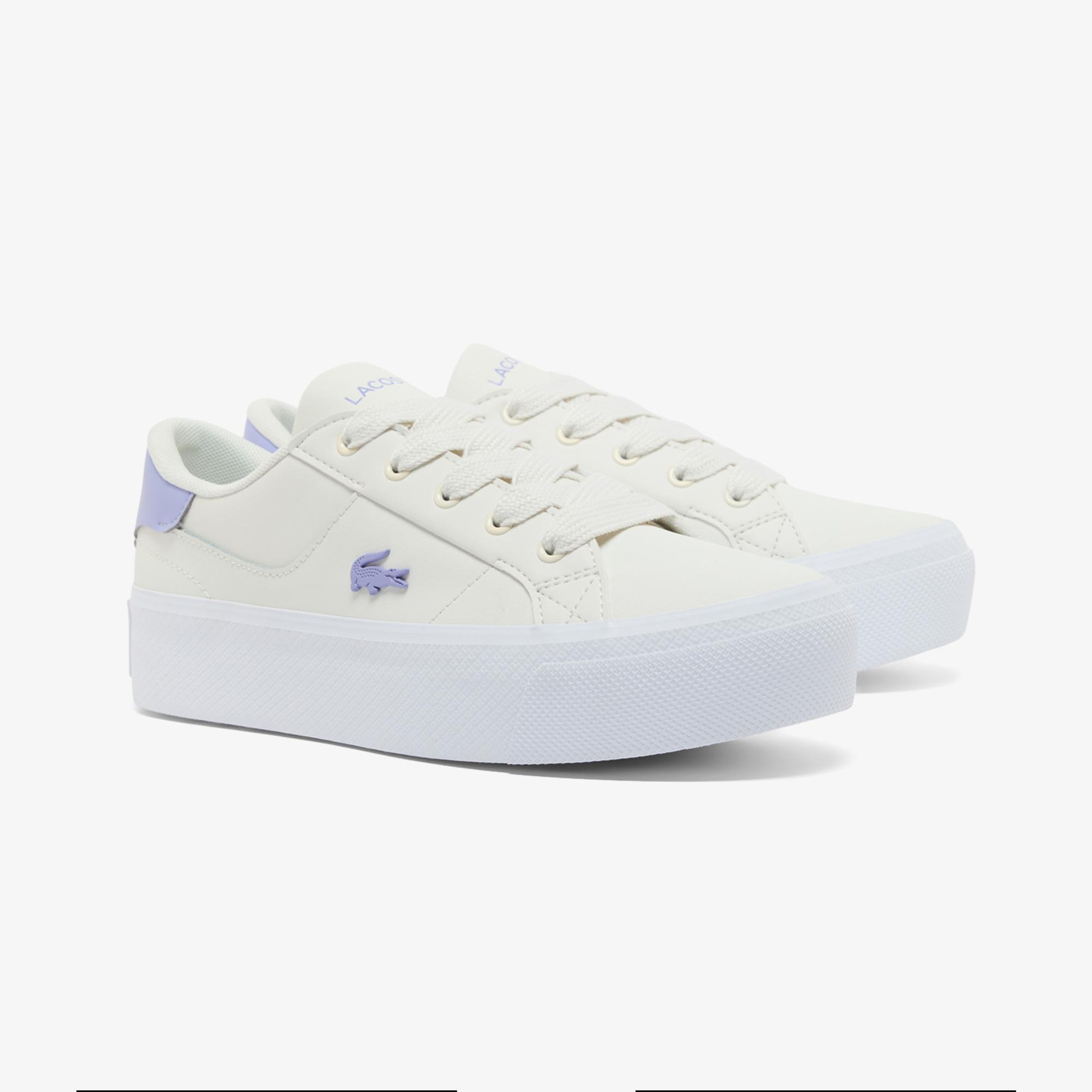 Lacoste Ziane Platform Kadın Krem Sneaker