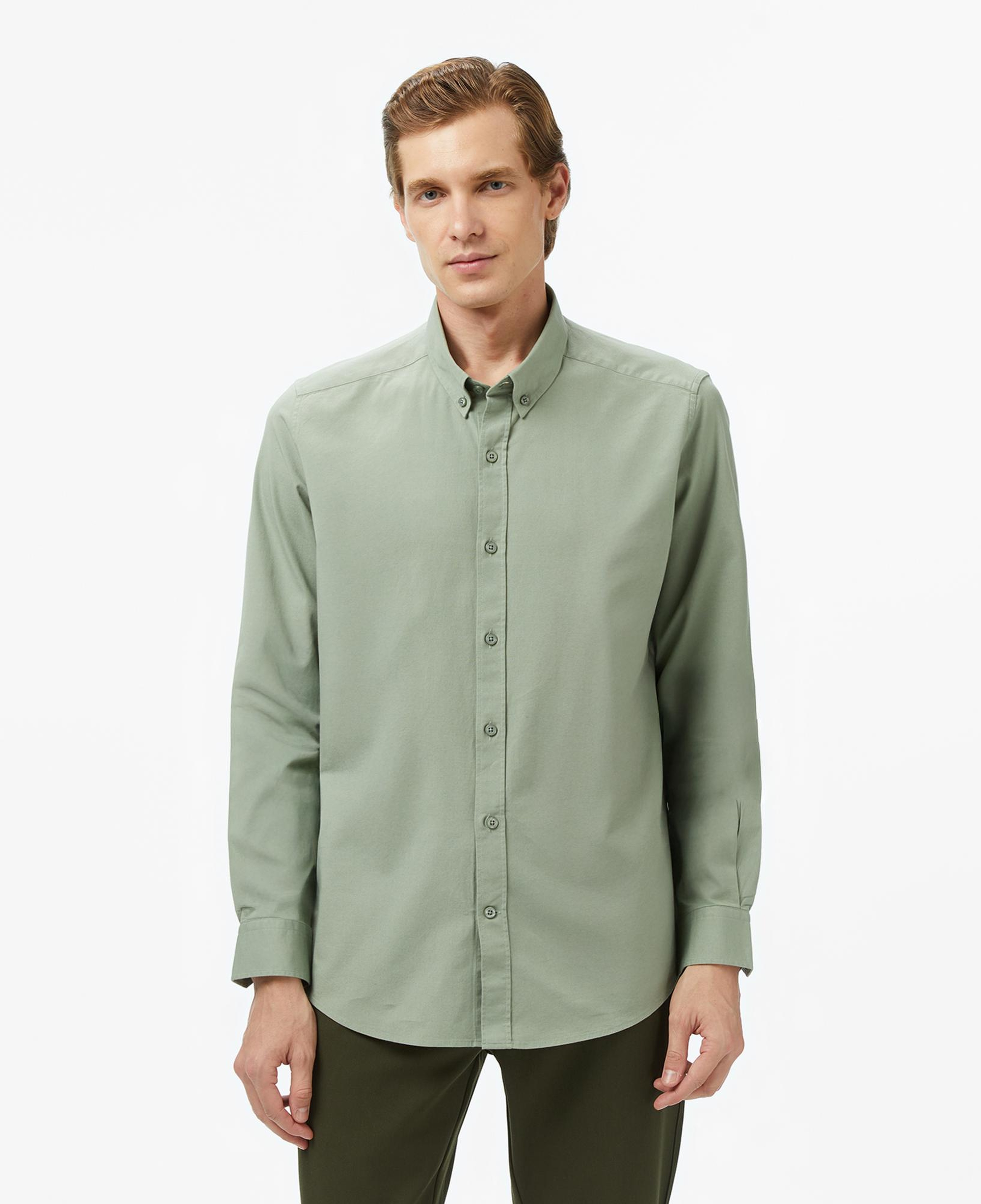 Nautica Erkek Yeşil Classic Fit Gömlek