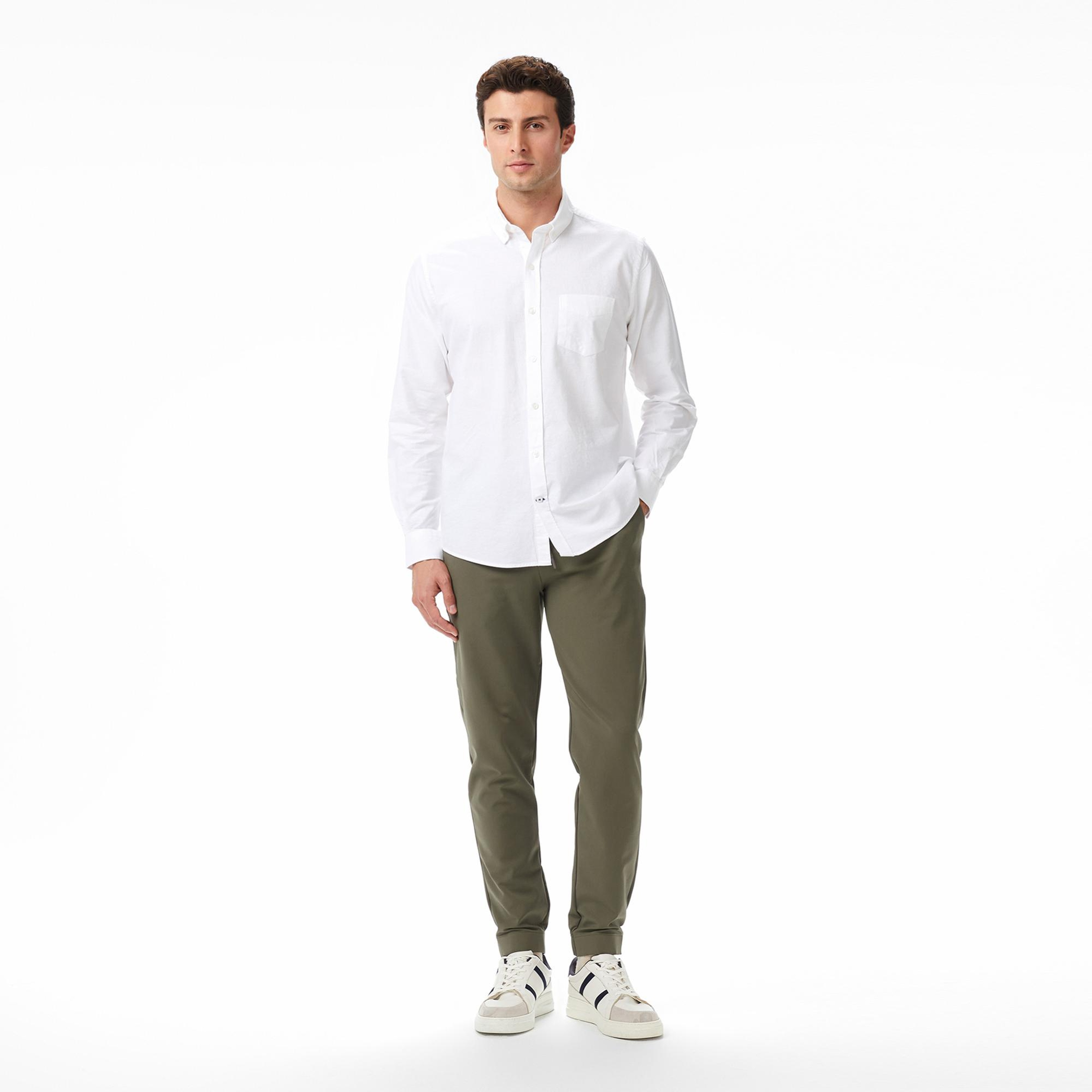 Nautica Erkek Beyaz Classic Fit Gömlek