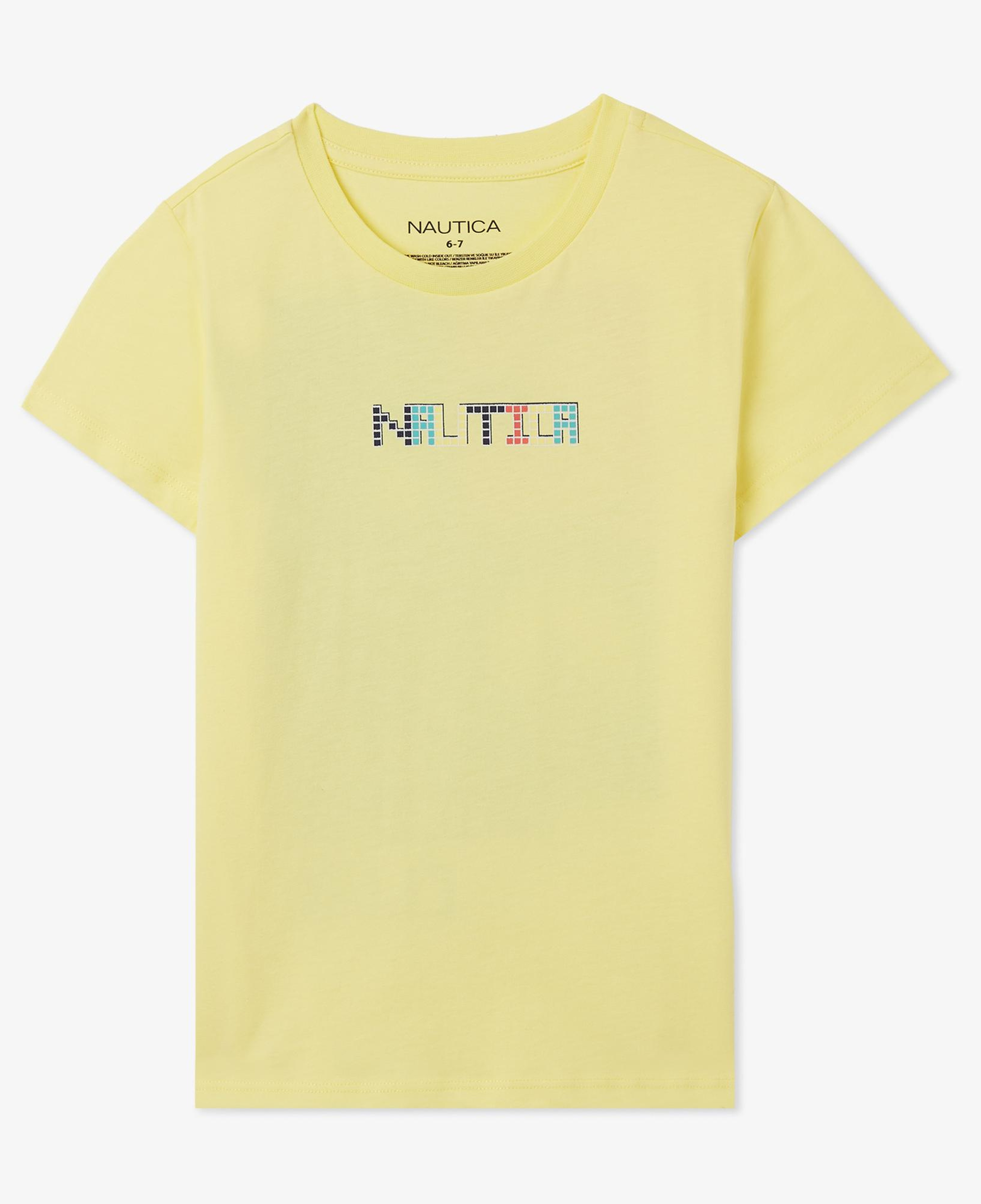Nautica Erkek Çocuk Sarı Regular Fit Baskılı T-Shirt