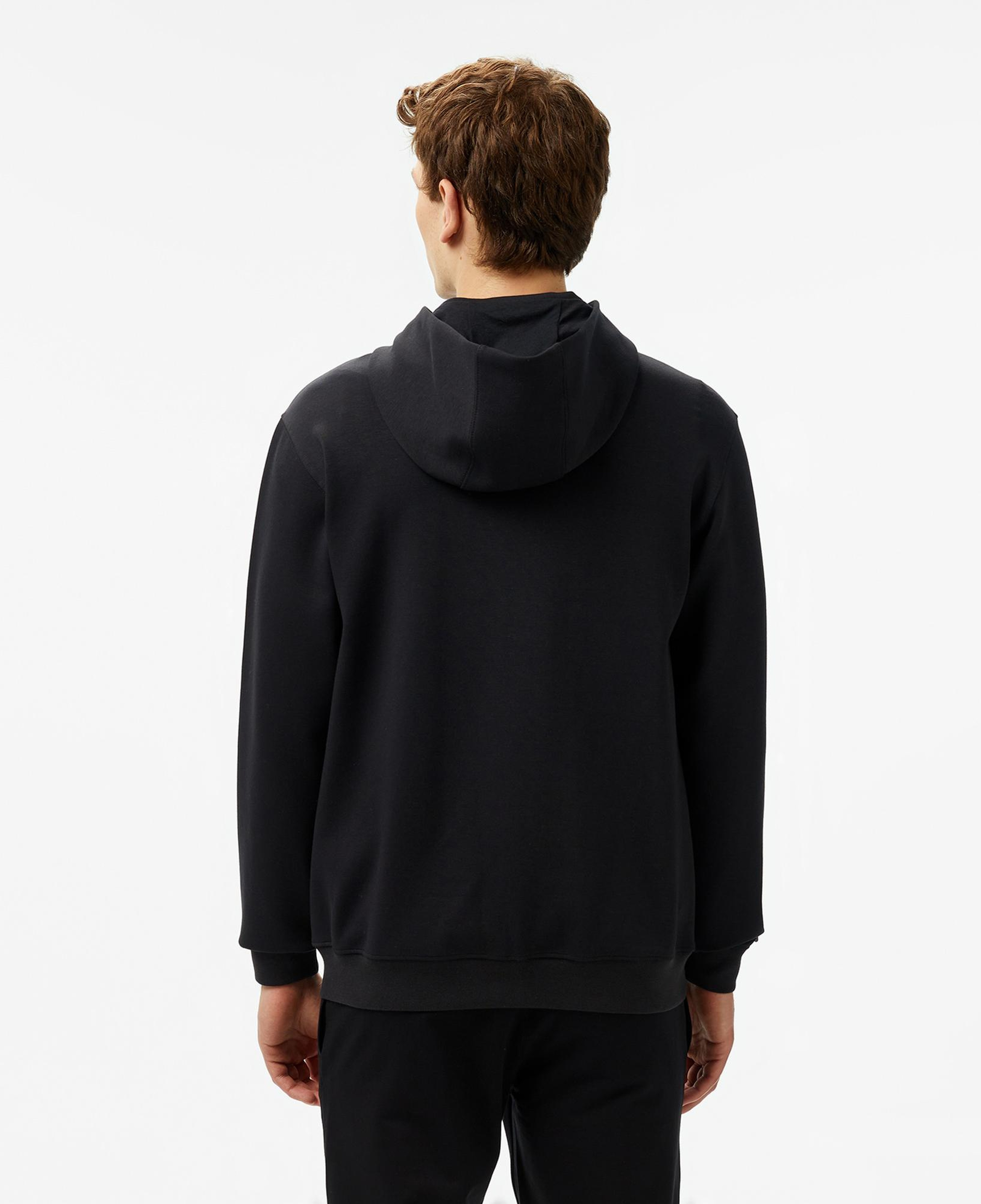 Nautica Erkek Siyah Regular Fit Kapüşonlu Sweatshirt