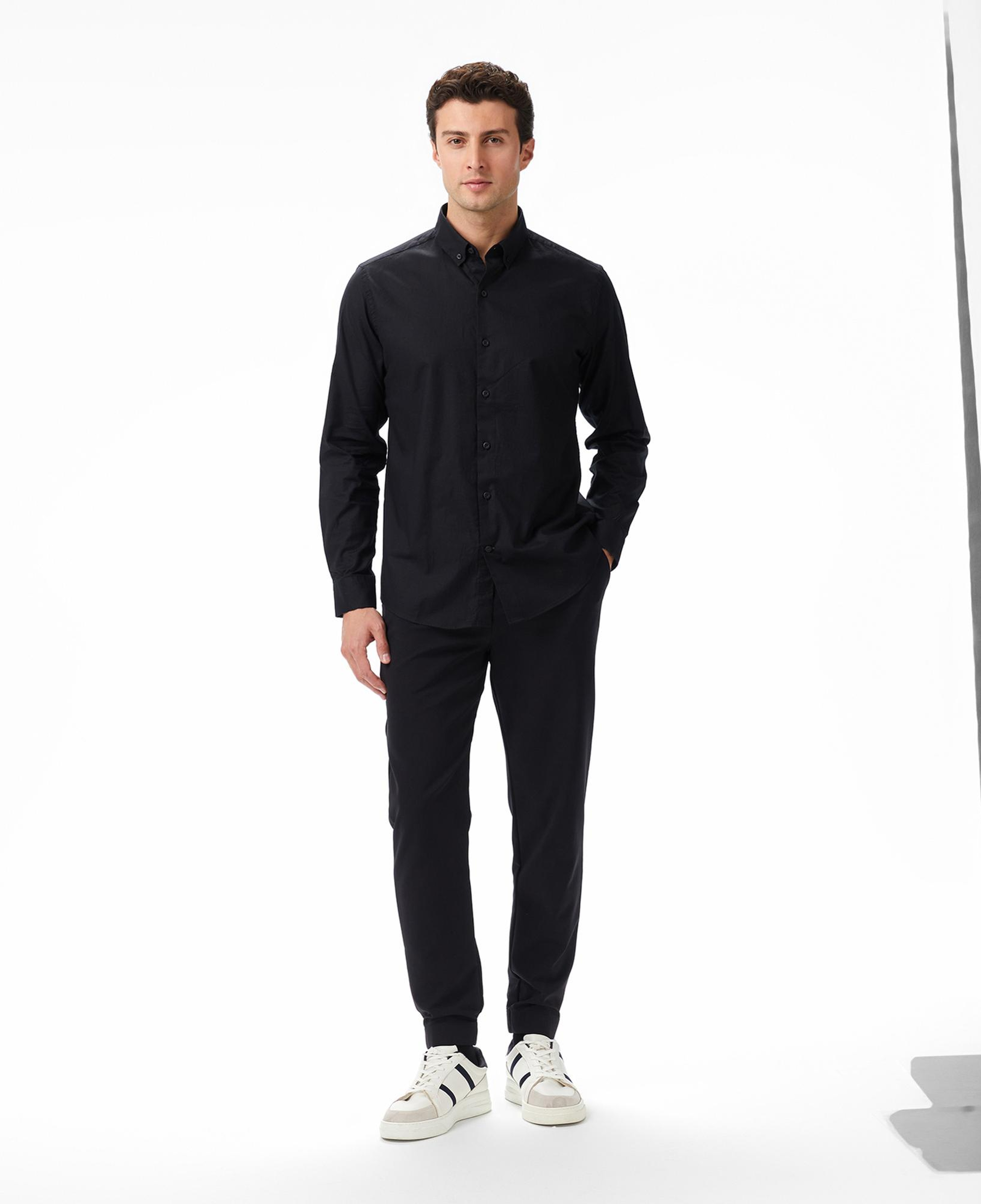 Nautica Erkek Siyah Slim Fit Gömlek