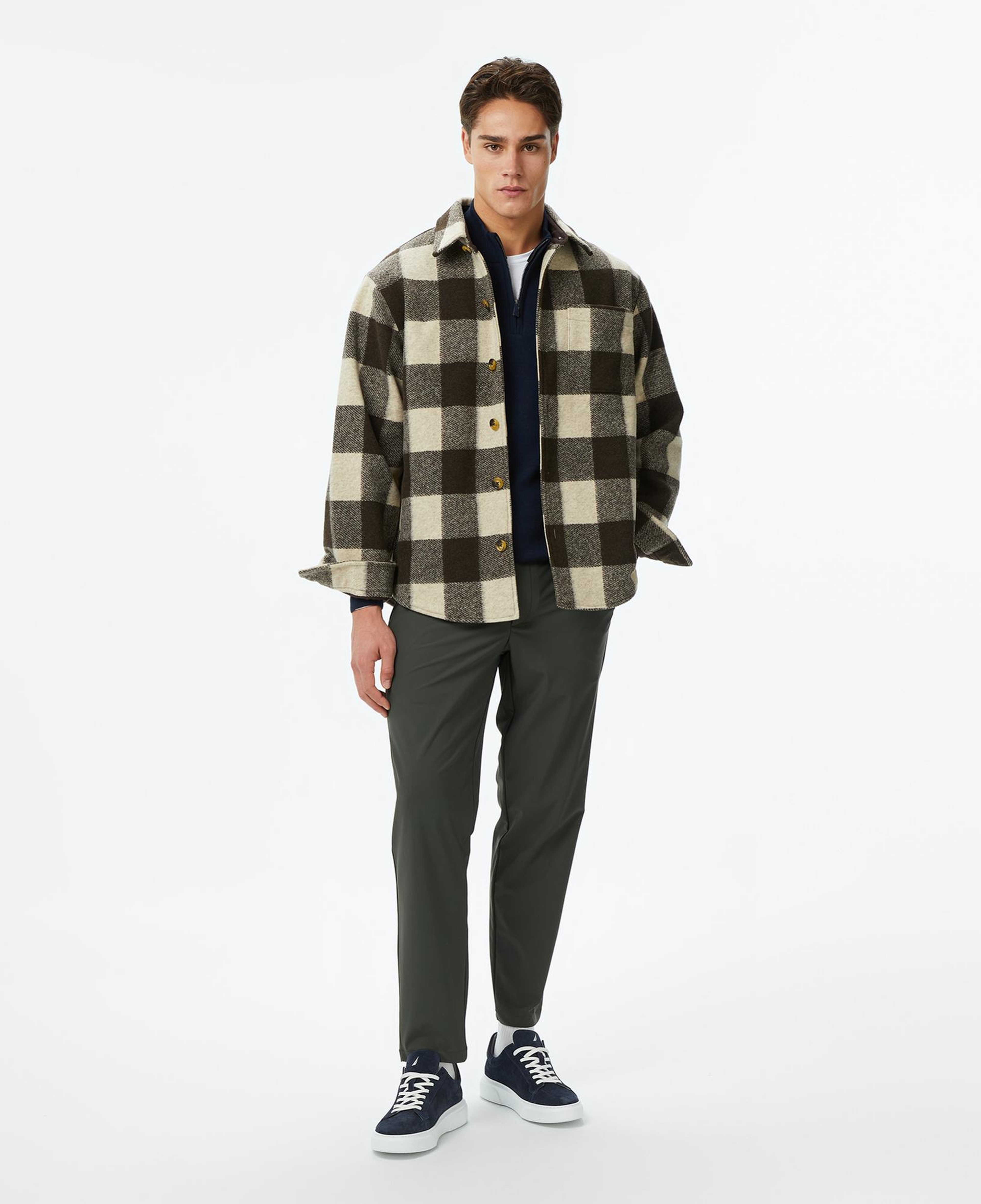 Nautica Erkek Kahverengi Classic Fit Gömlek