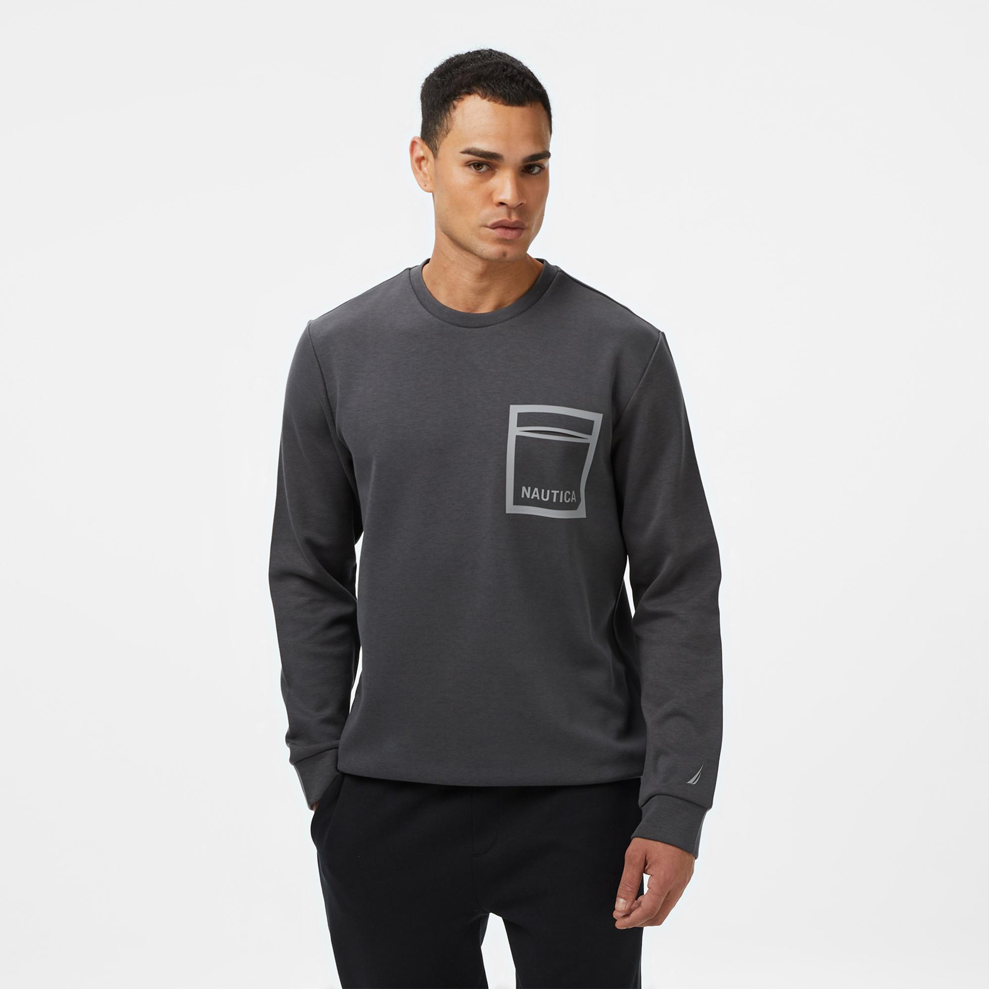Nautica Erkek Gri Classic Fit Sweatshirt