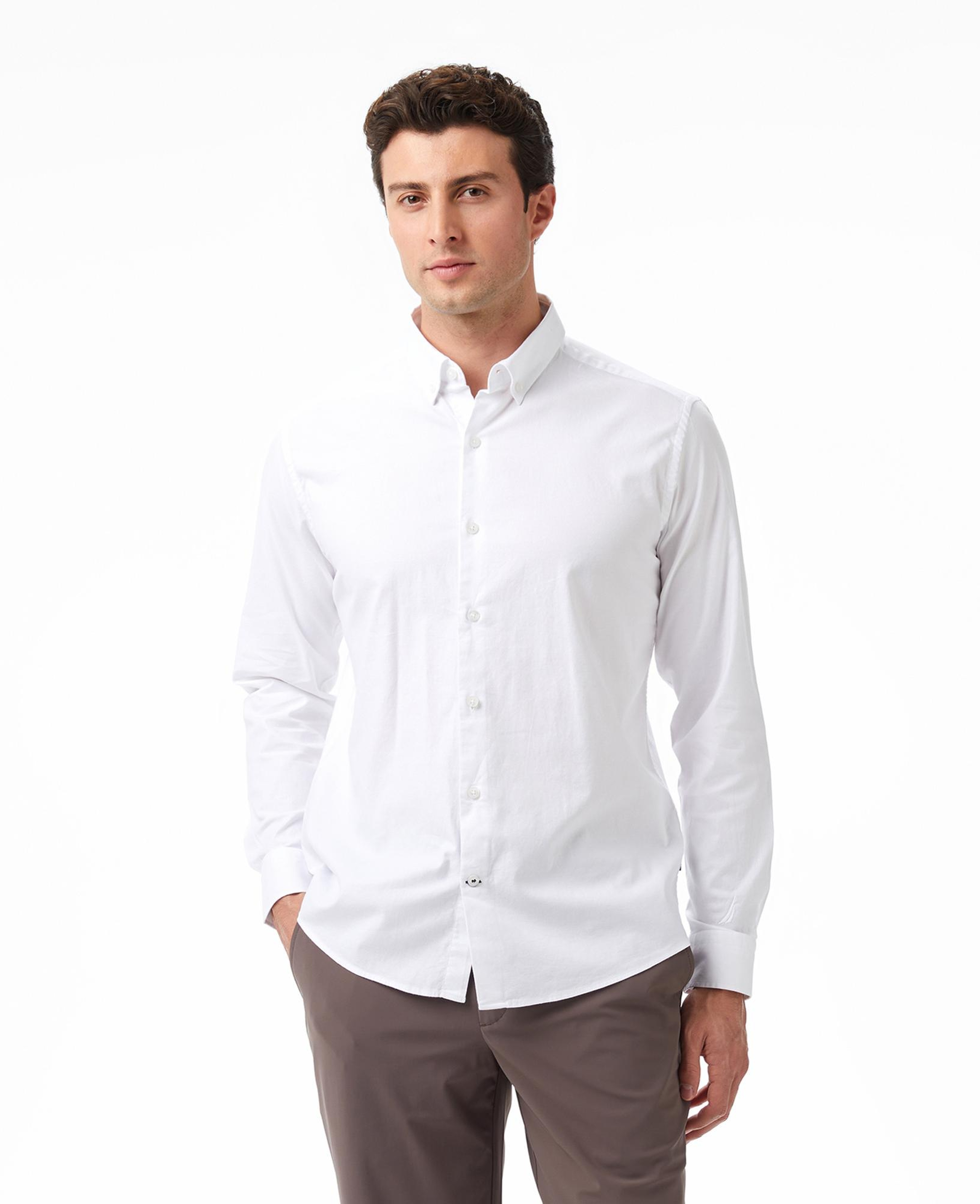 Nautica Erkek Beyaz Slim Fit Gömlek