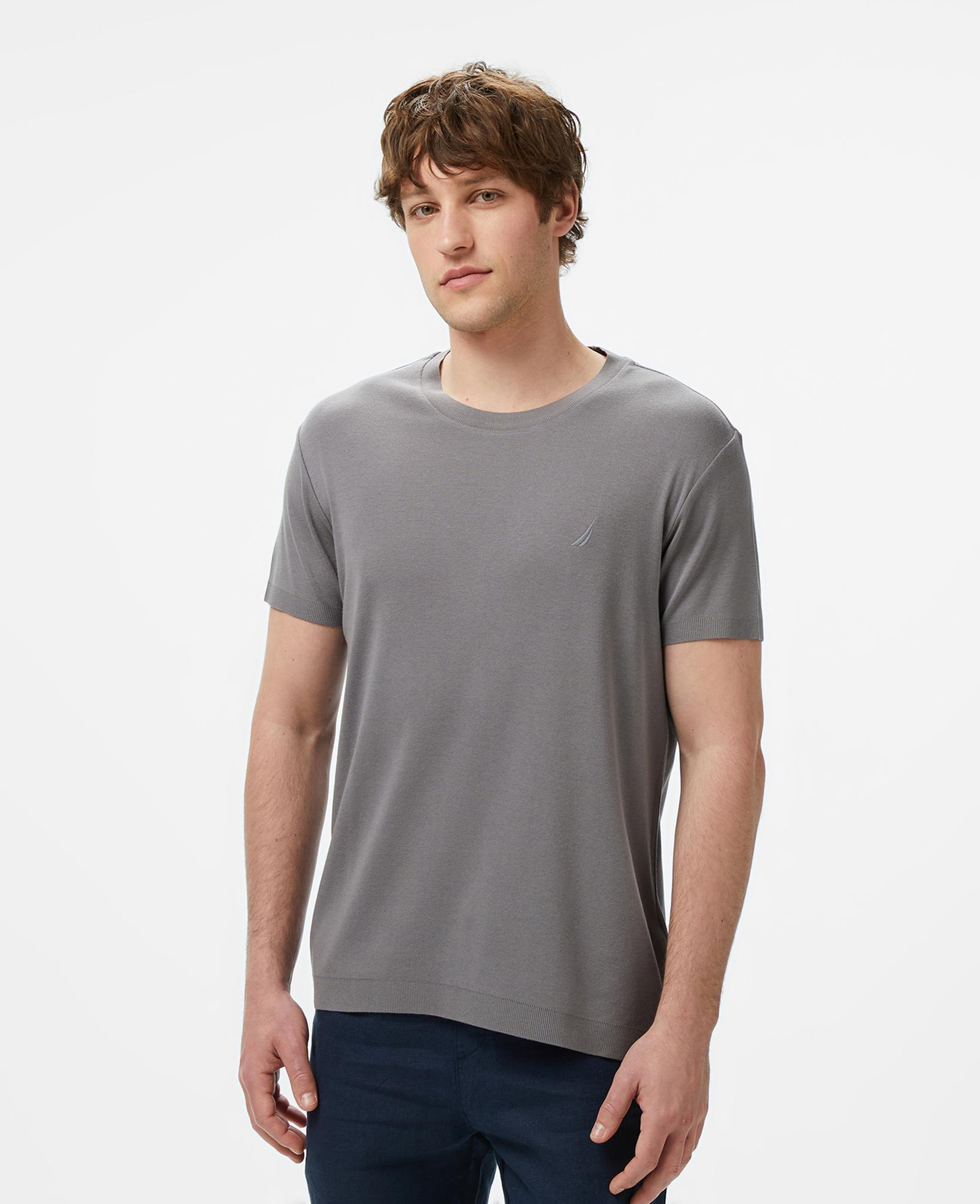 Nautica Erkek Gri Regular Fit T-Shirt
