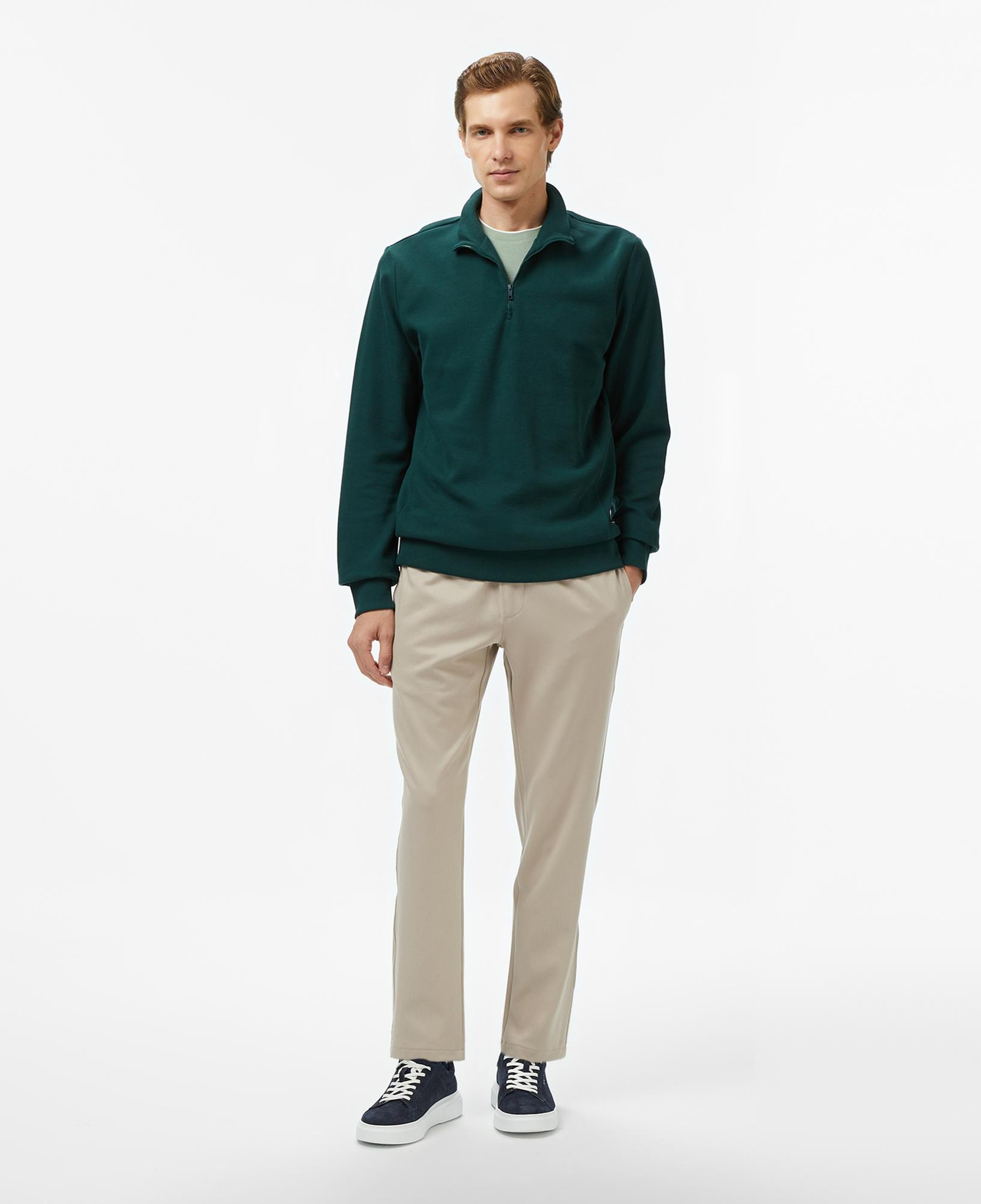 Nautica Erkek Yeşil Classic Fit Sweatshirt