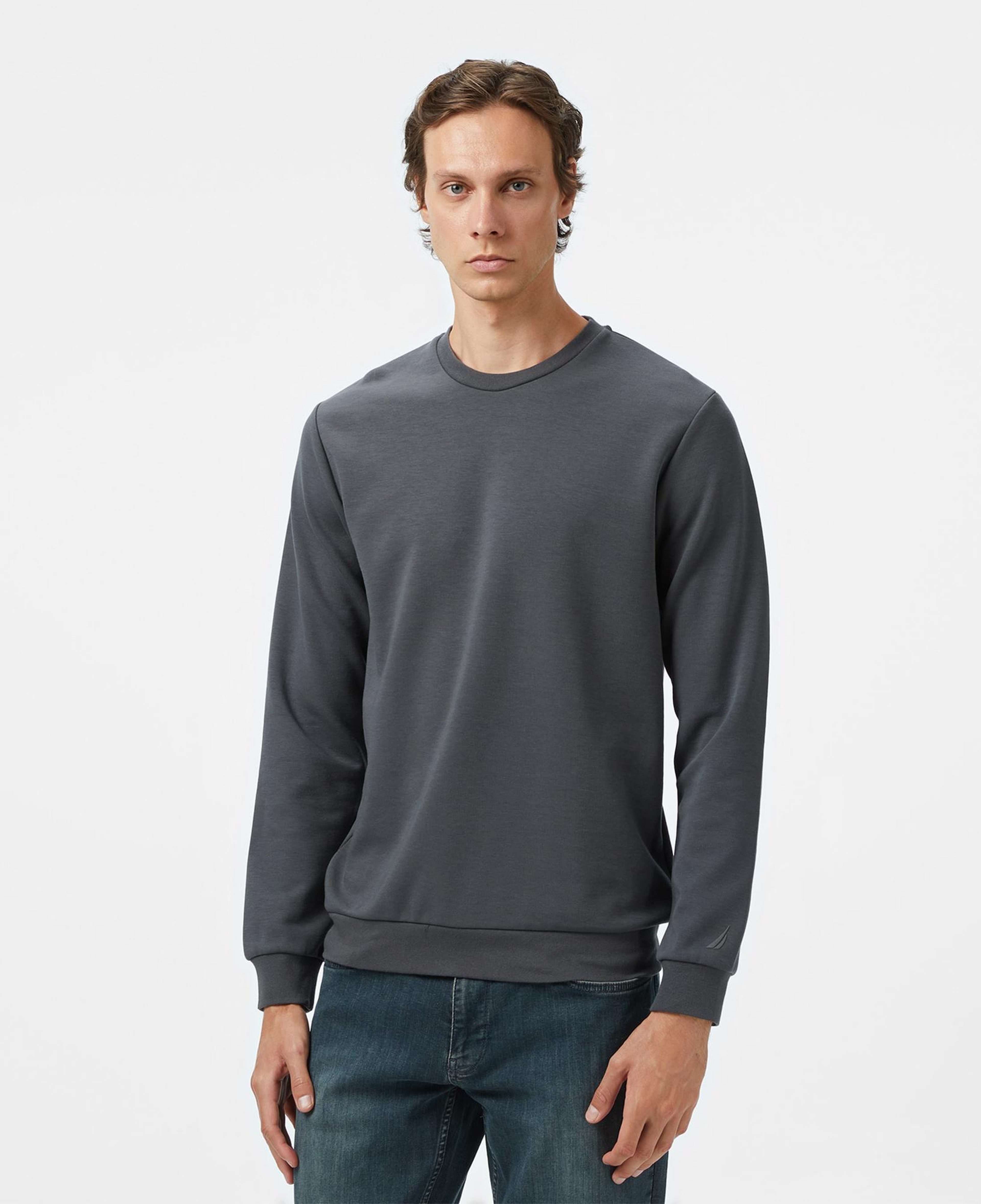 Nautica Erkek Gri Classic Fit Sweatshirt