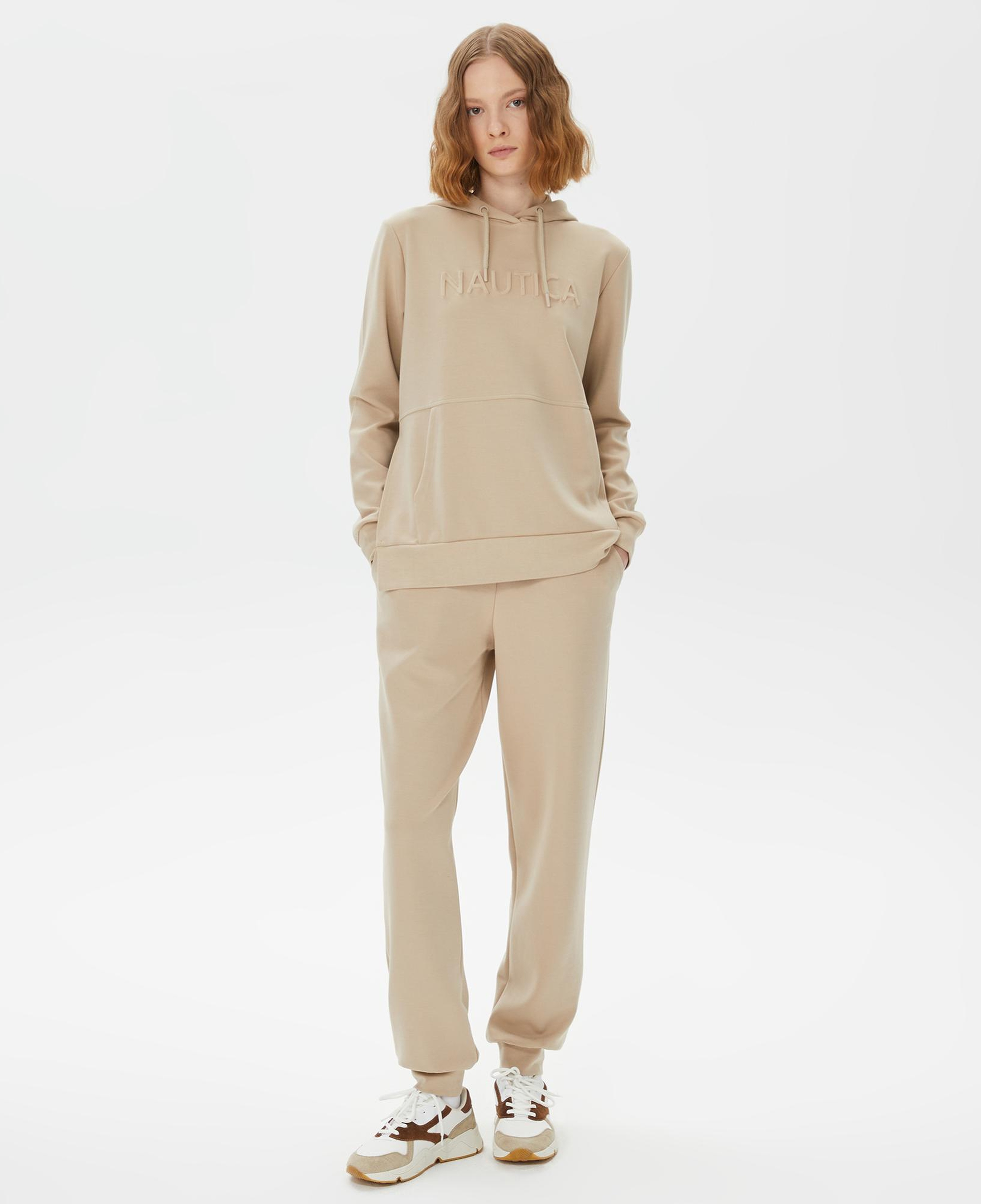 Nautica Kadın Kırık Beyaz Relaxed Fit Eşofman Altı