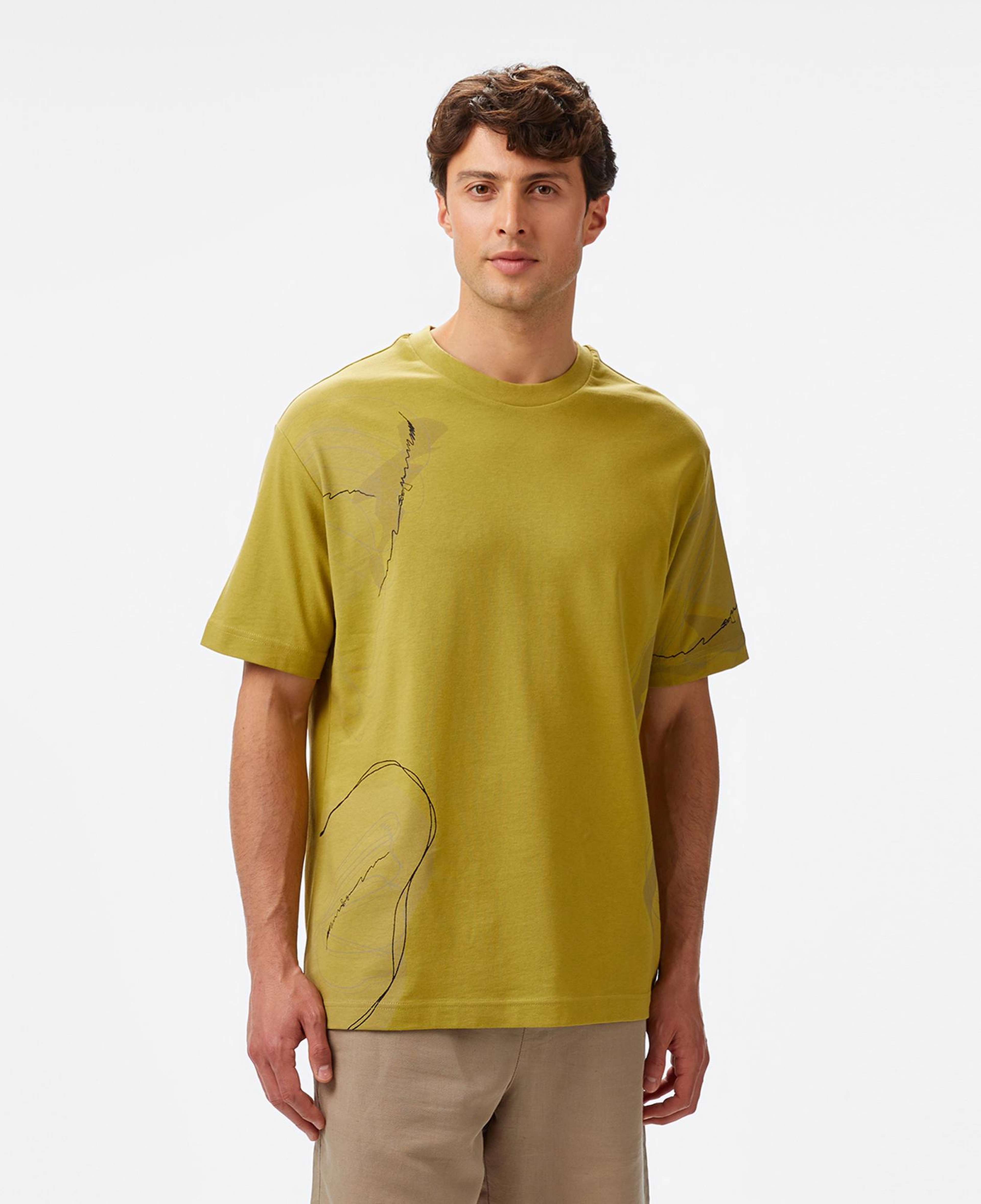 Nautica Erkek Yeşil Regular Fit Baskılı T-Shirt