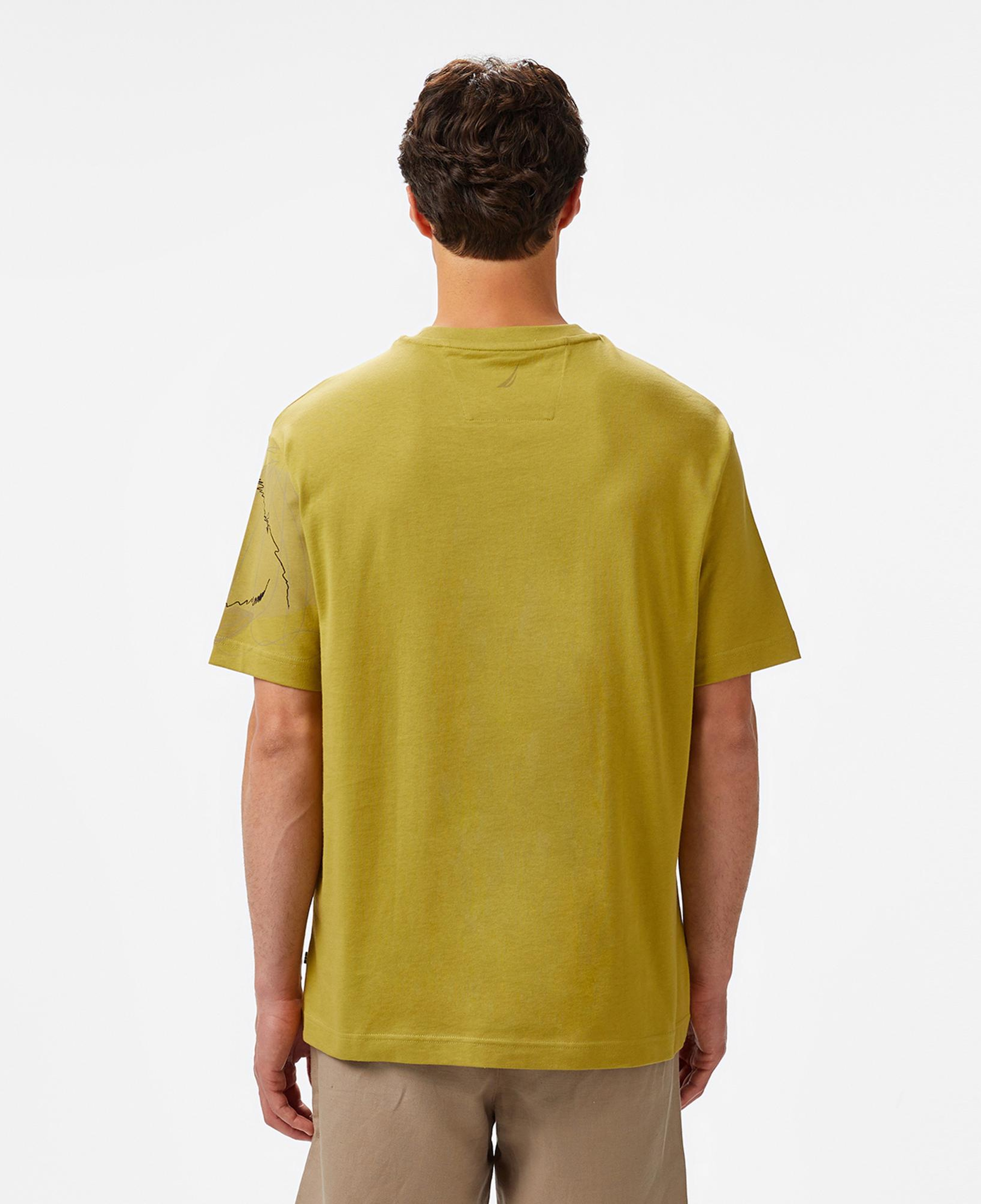 Nautica Erkek Yeşil Regular Fit Baskılı T-Shirt