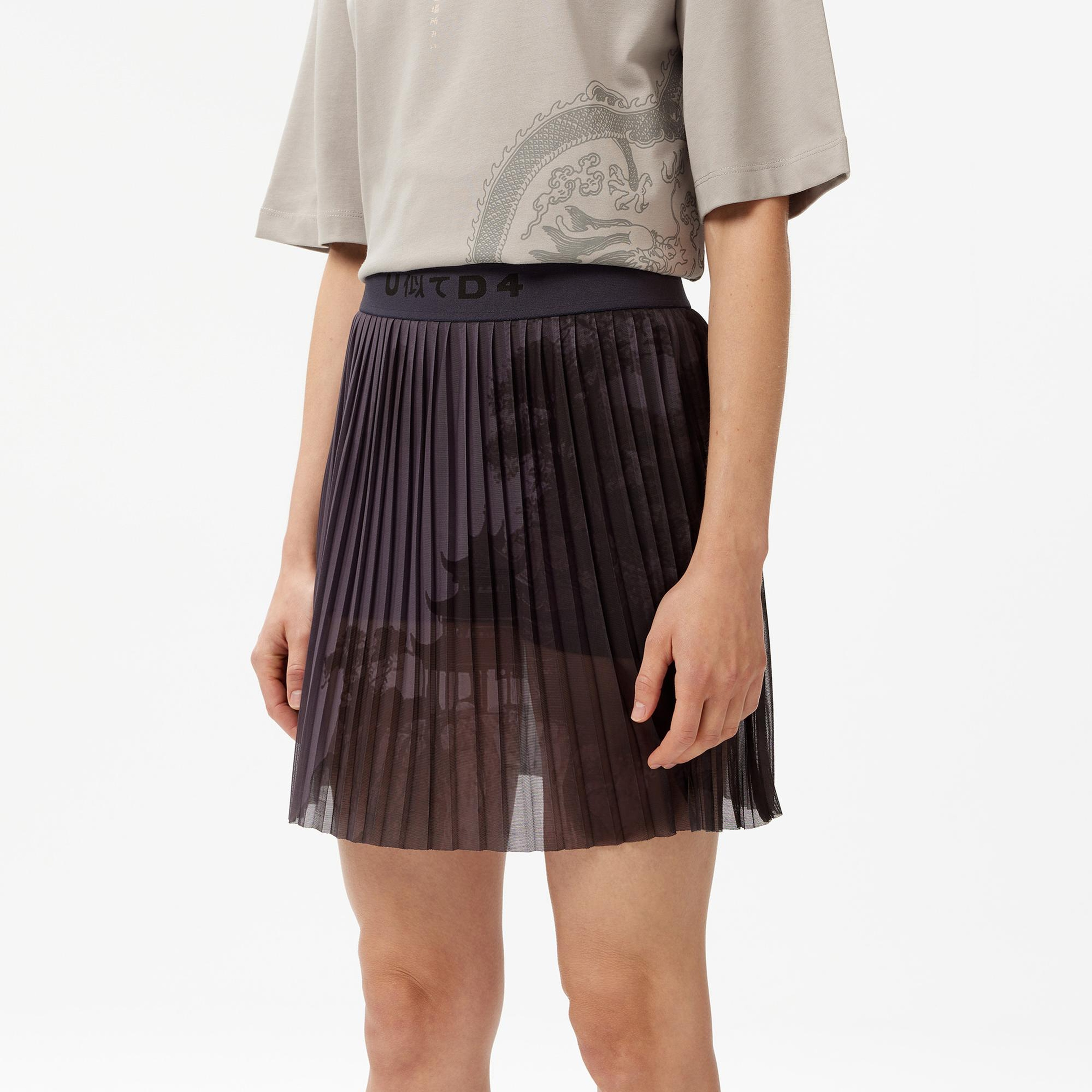 UNITED4 Kadın Gri Etek