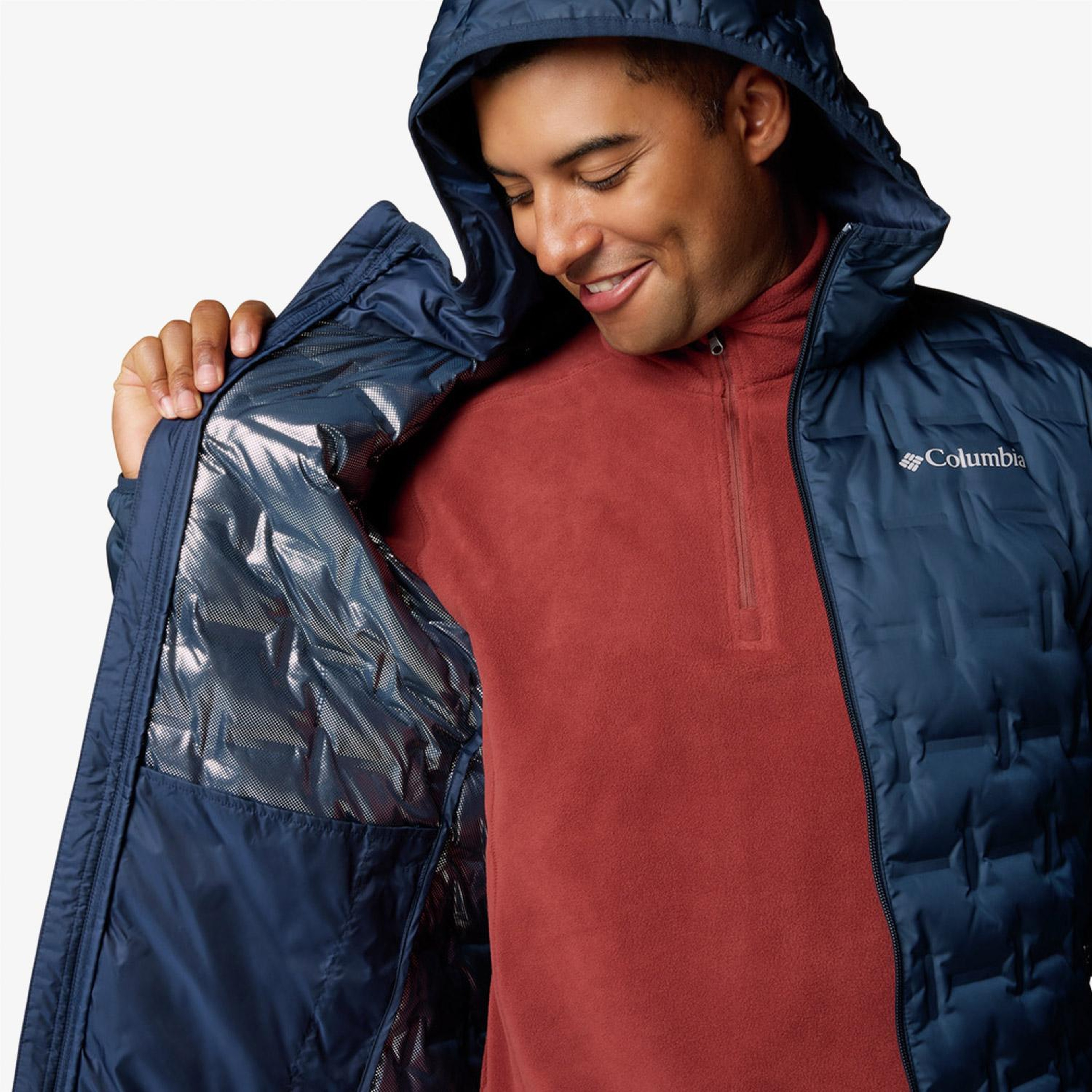 Columbia Delta Ridge II Down Erkek Lacivert Mont