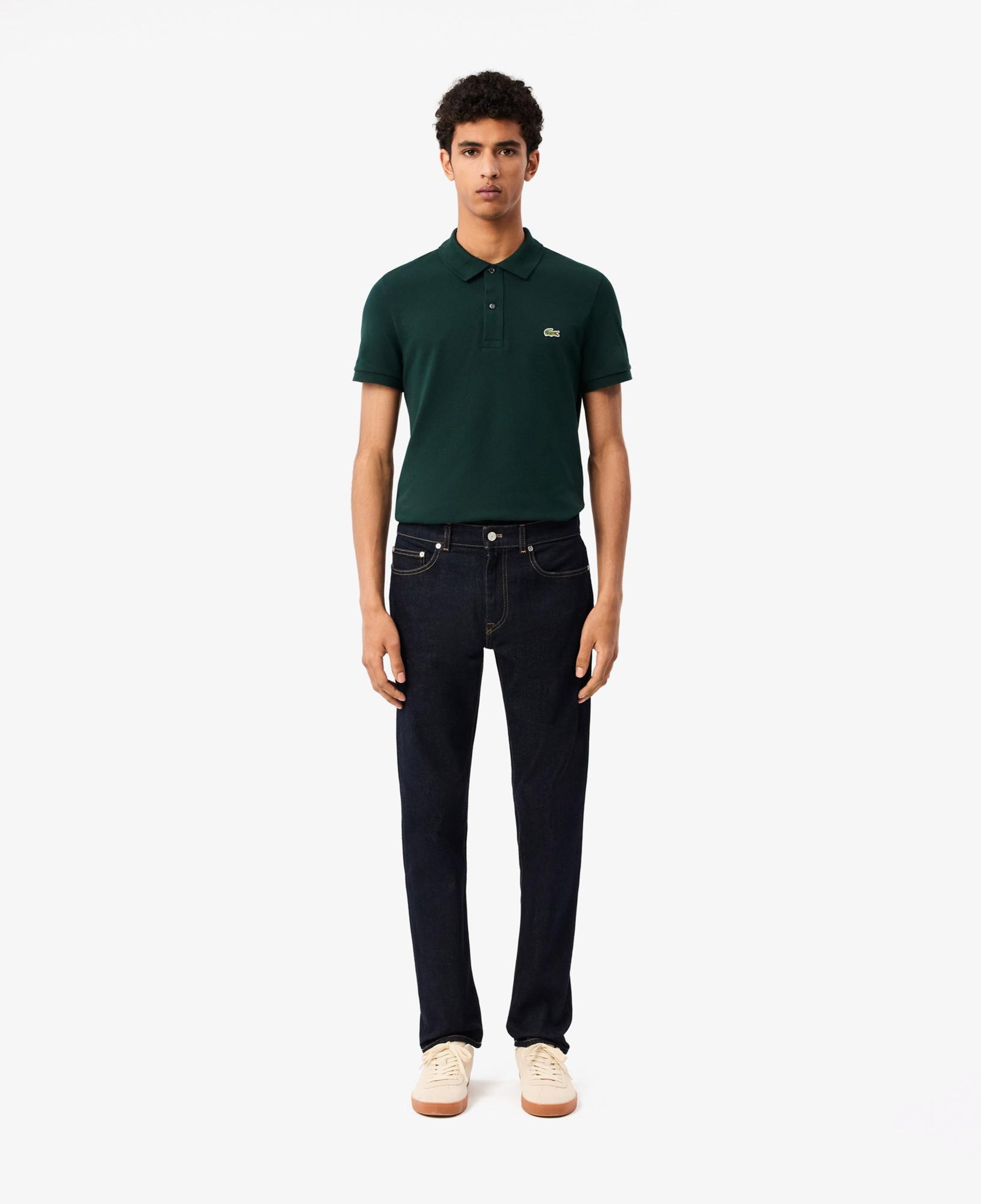 Lacoste Erkek Slim Fit Koyu Mavi Jean Pantolon